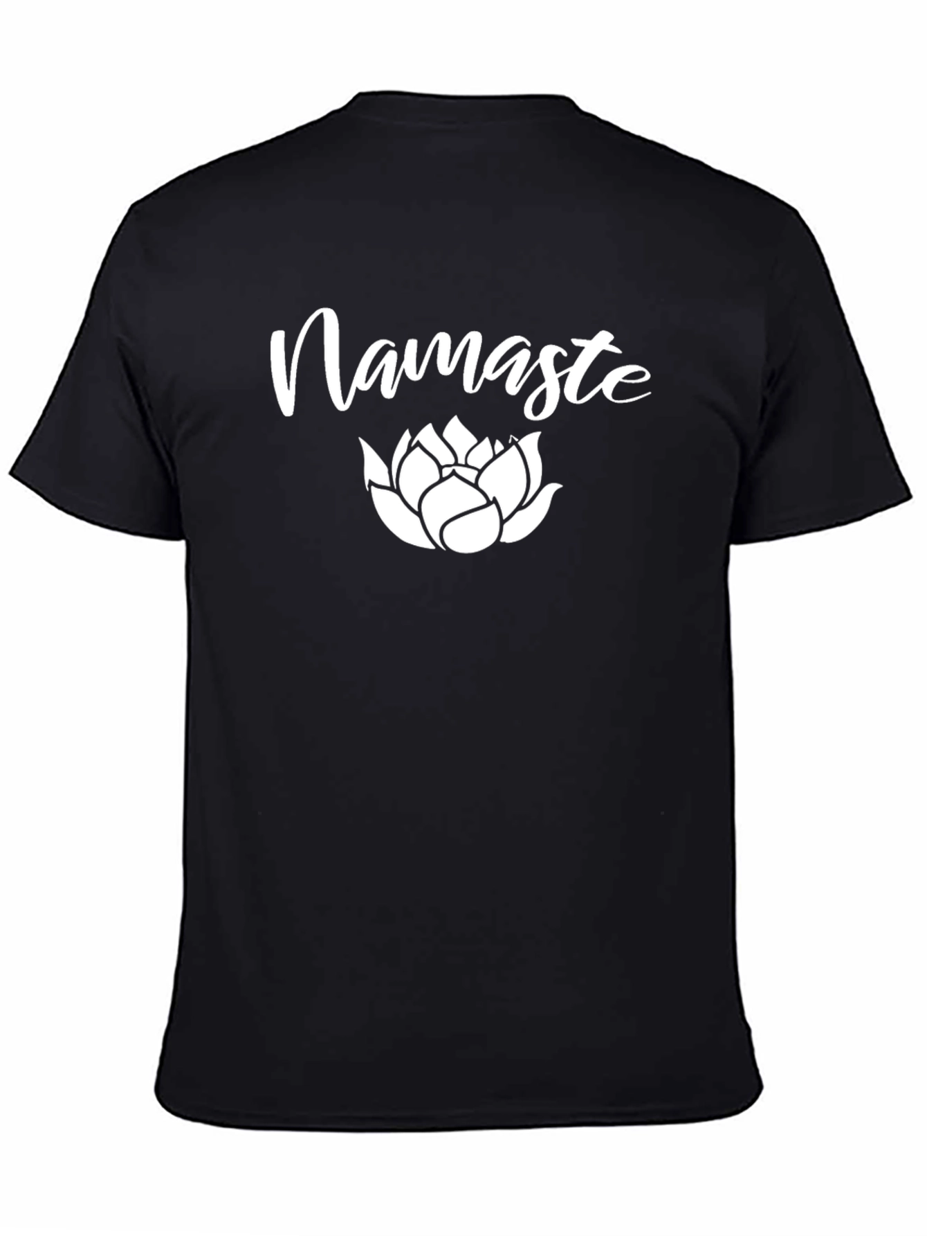 Namaste Lotus Black Graphic T-Shirt