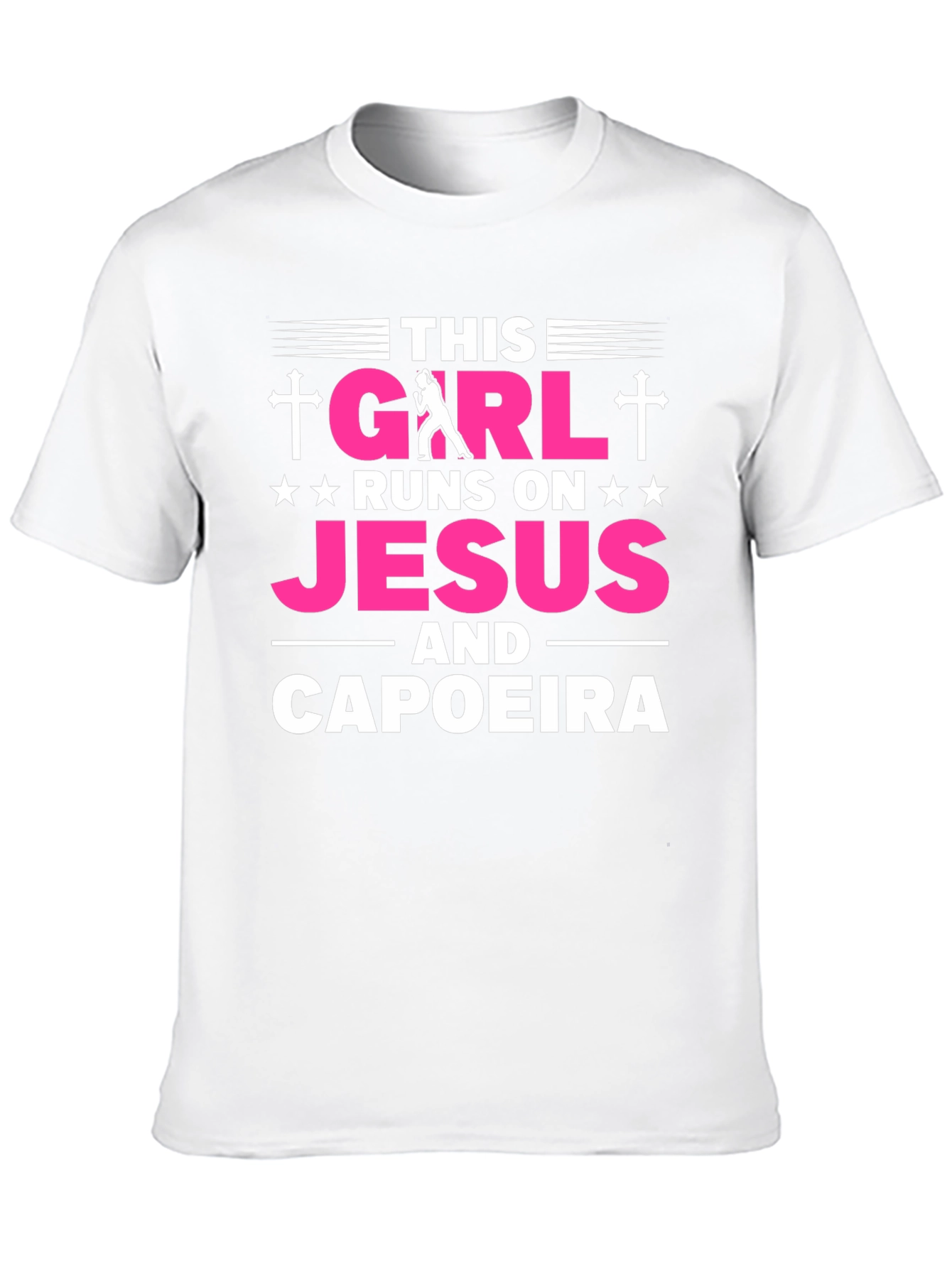 This Girl Runs on Jesus and Capoeira T-Shirt