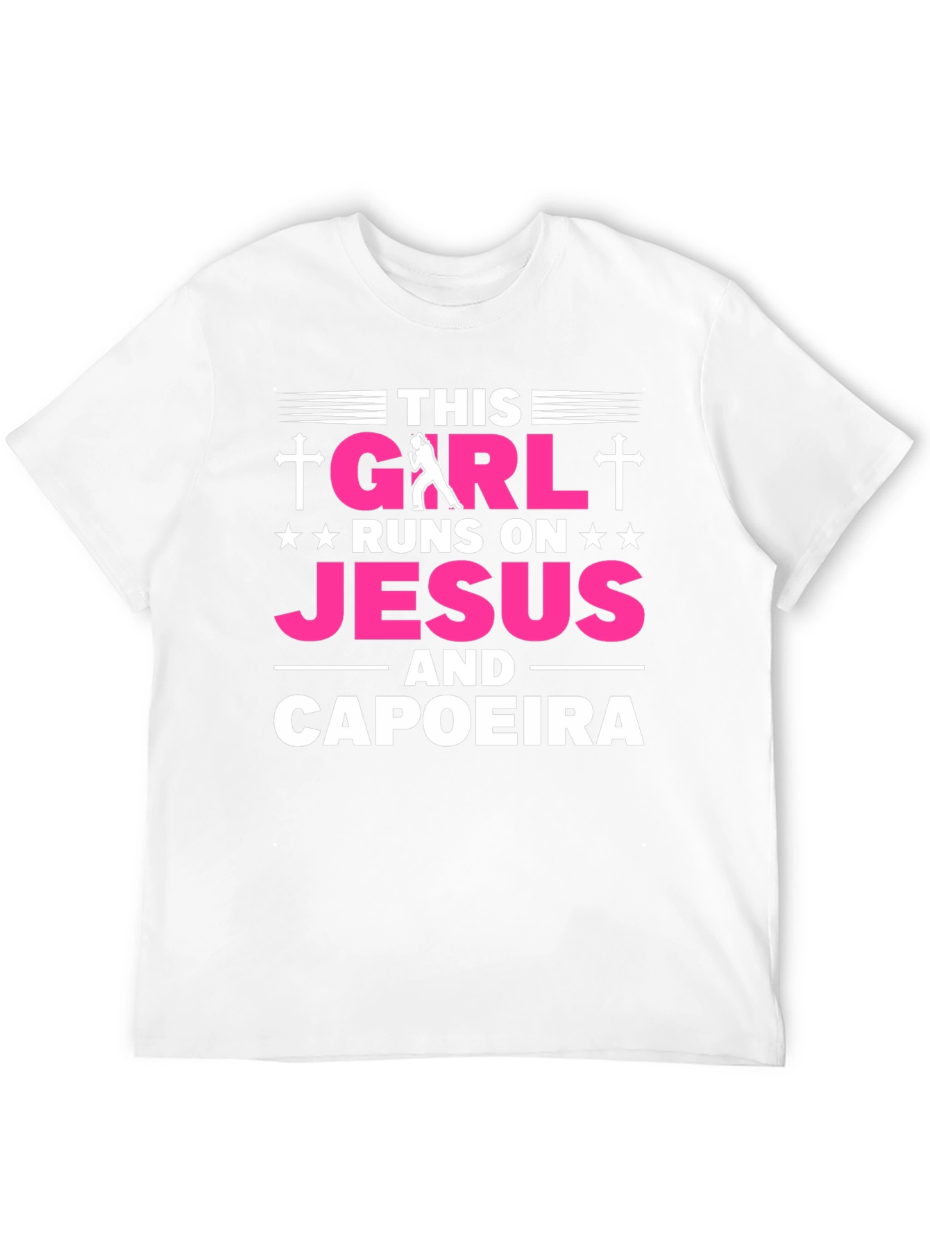 This Girl Runs on Jesus and Capoeira T-Shirt
