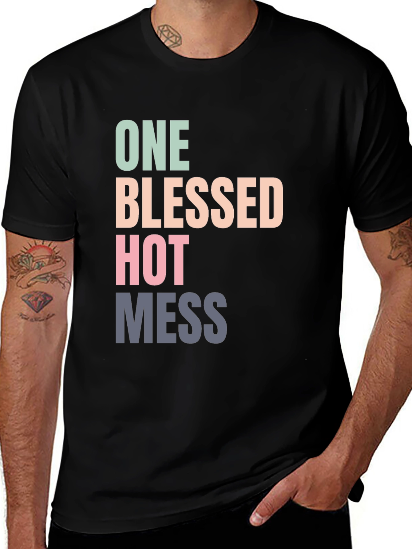 One Blessed Hot Mess Graphic Tee