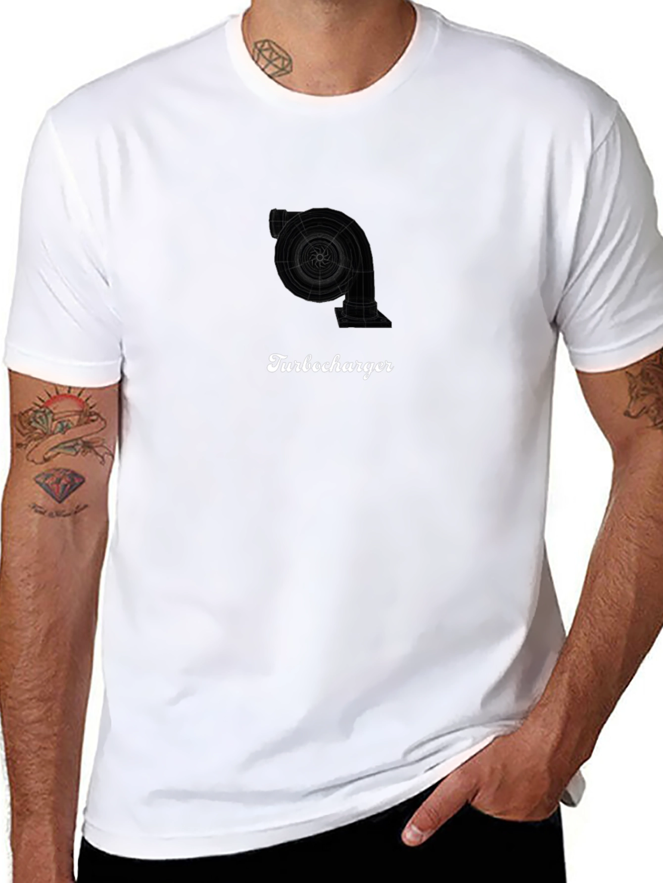 Turbocharger Graphic Black T-Shirt