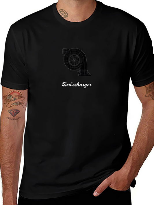 Turbocharger Graphic Black T-Shirt