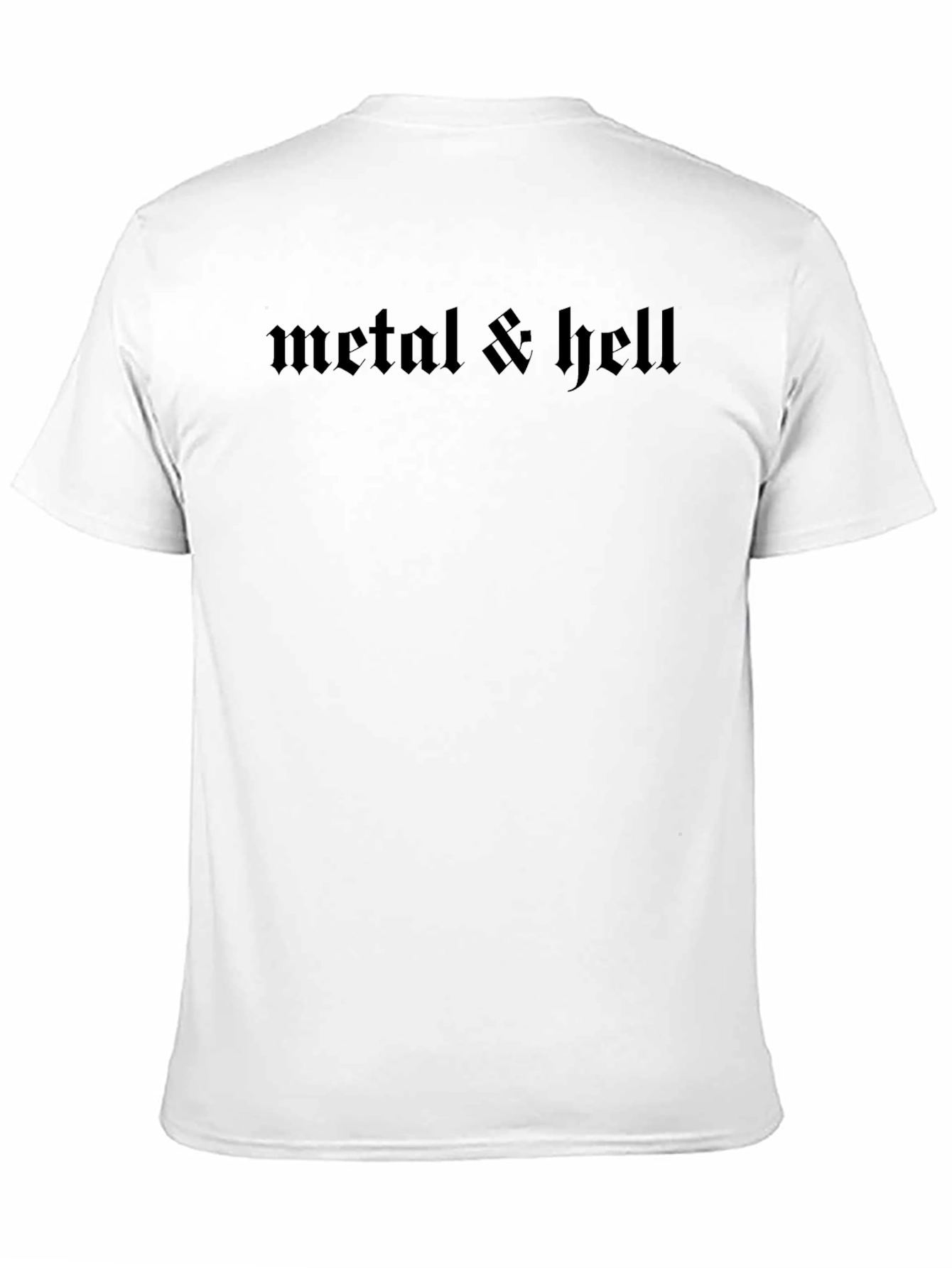 Metal & Hell Black Graphic Tee - Gothic Style