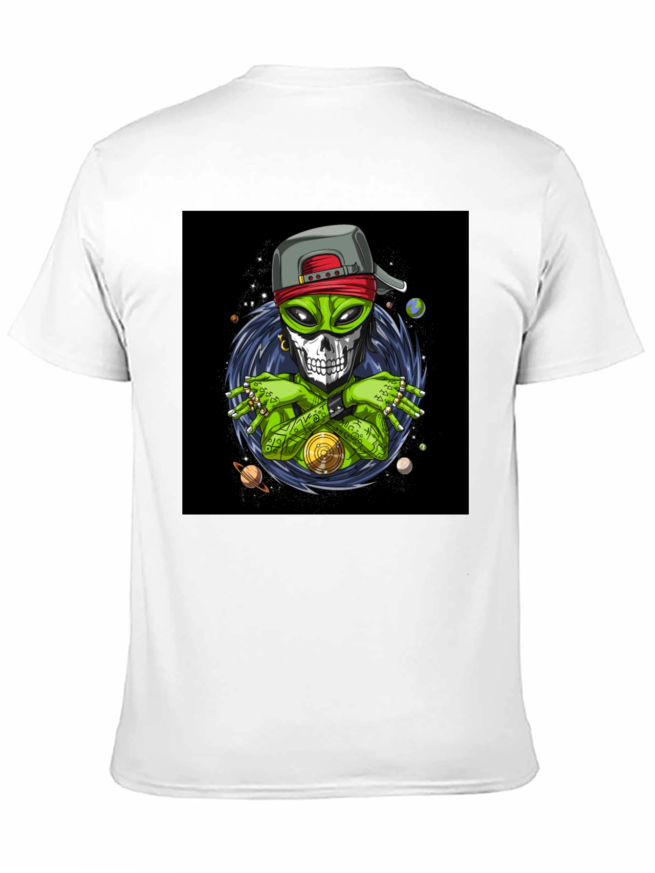 Alien Rapper Graphic T-Shirt - Black Cotton Tee