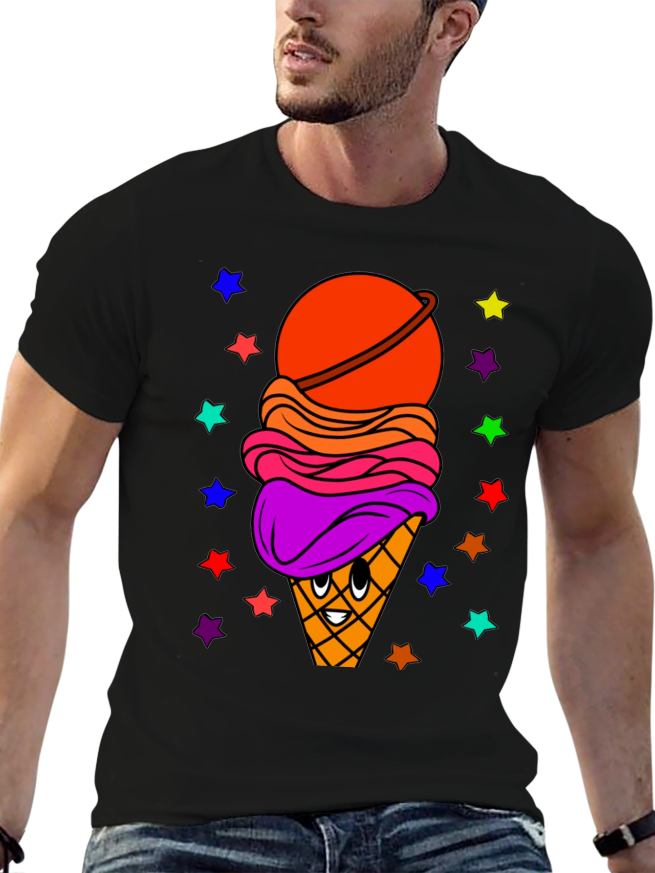 Ice Cream Planet Graphic T-Shirt