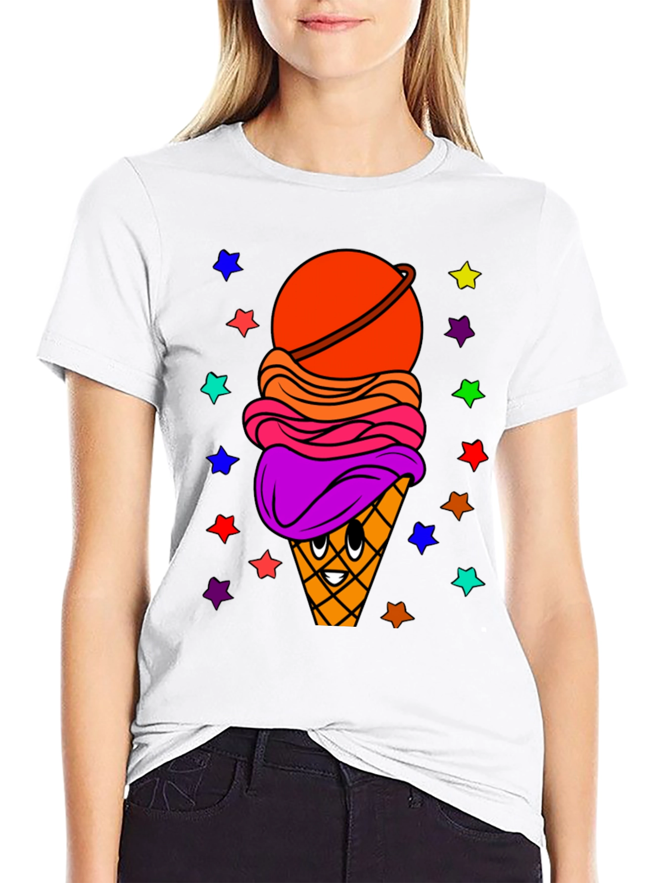 Ice Cream Planet Graphic T-Shirt