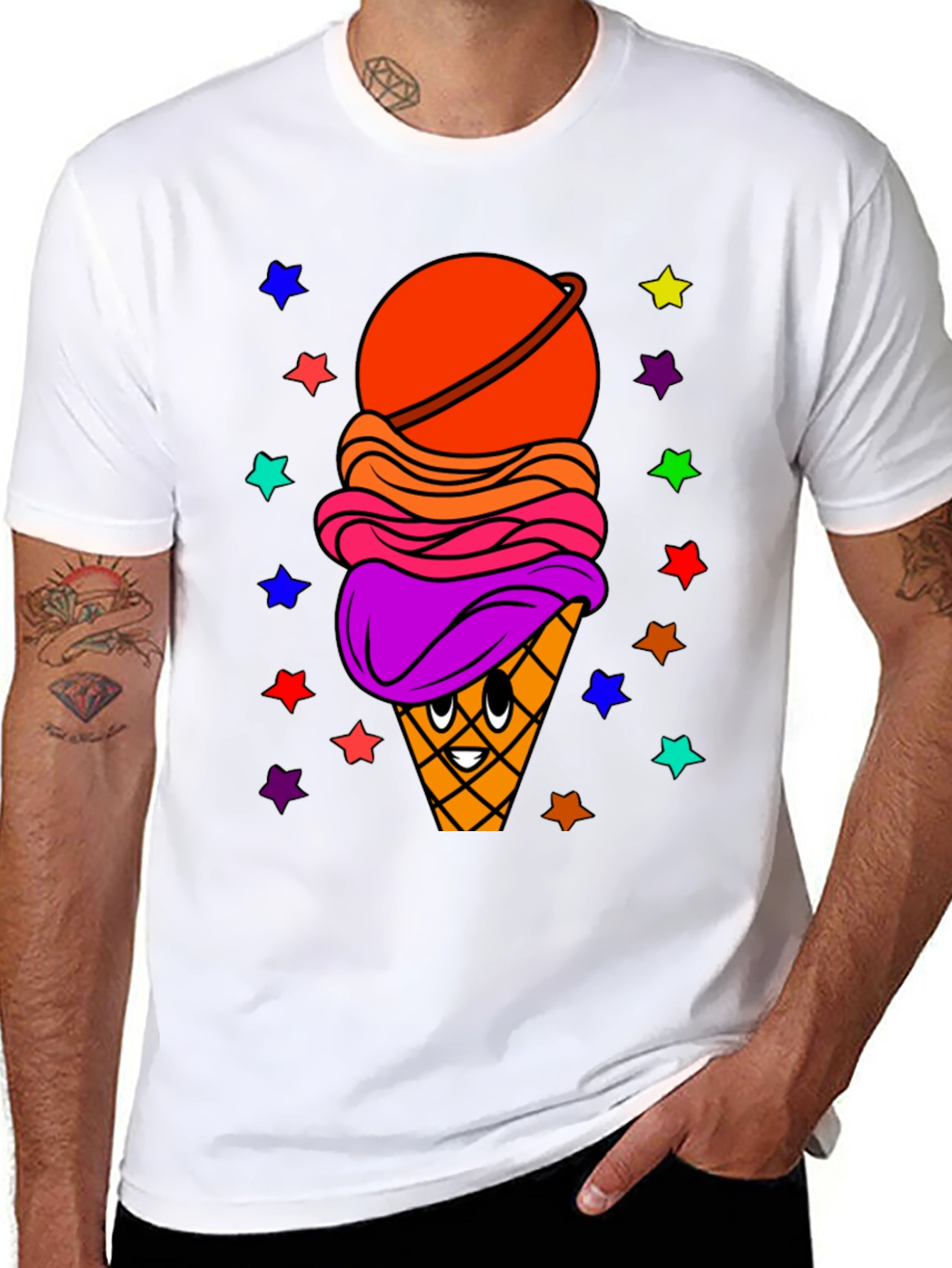 Ice Cream Planet Graphic T-Shirt