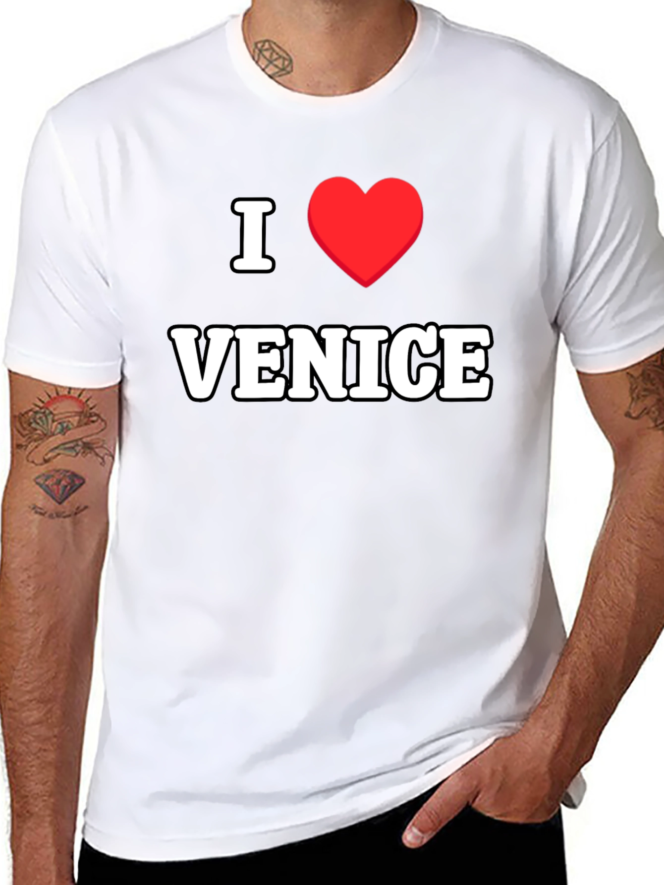 I Love Venice T-Shirt - Classic Black Tee
