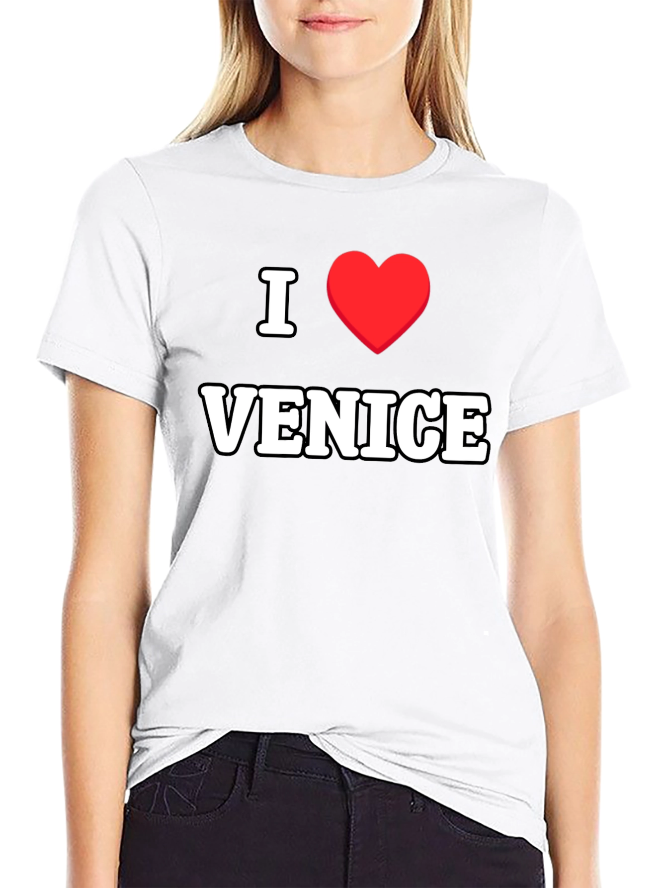 I Love Venice T-Shirt - Classic Black Tee