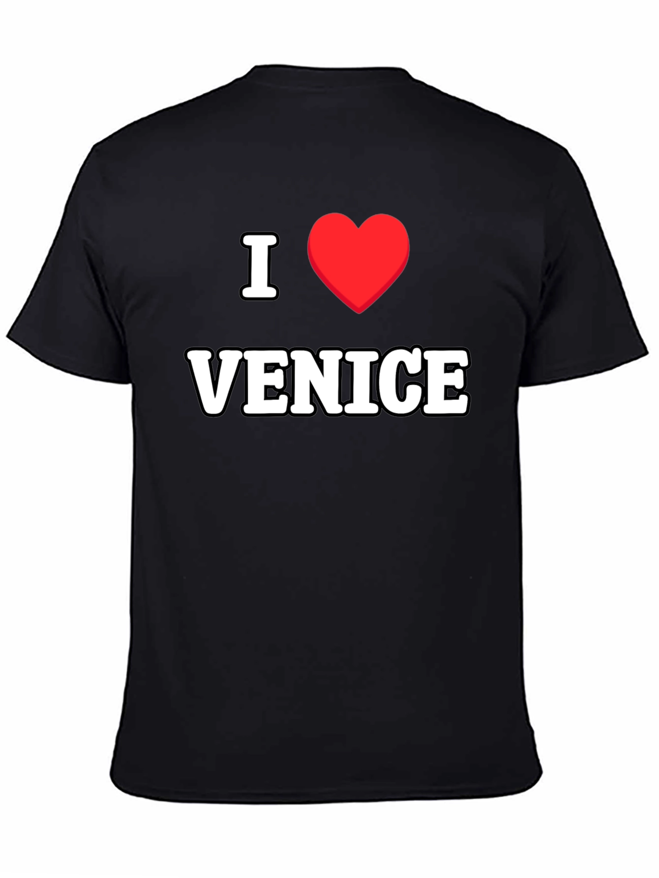 I Love Venice T-Shirt - Classic Black Tee
