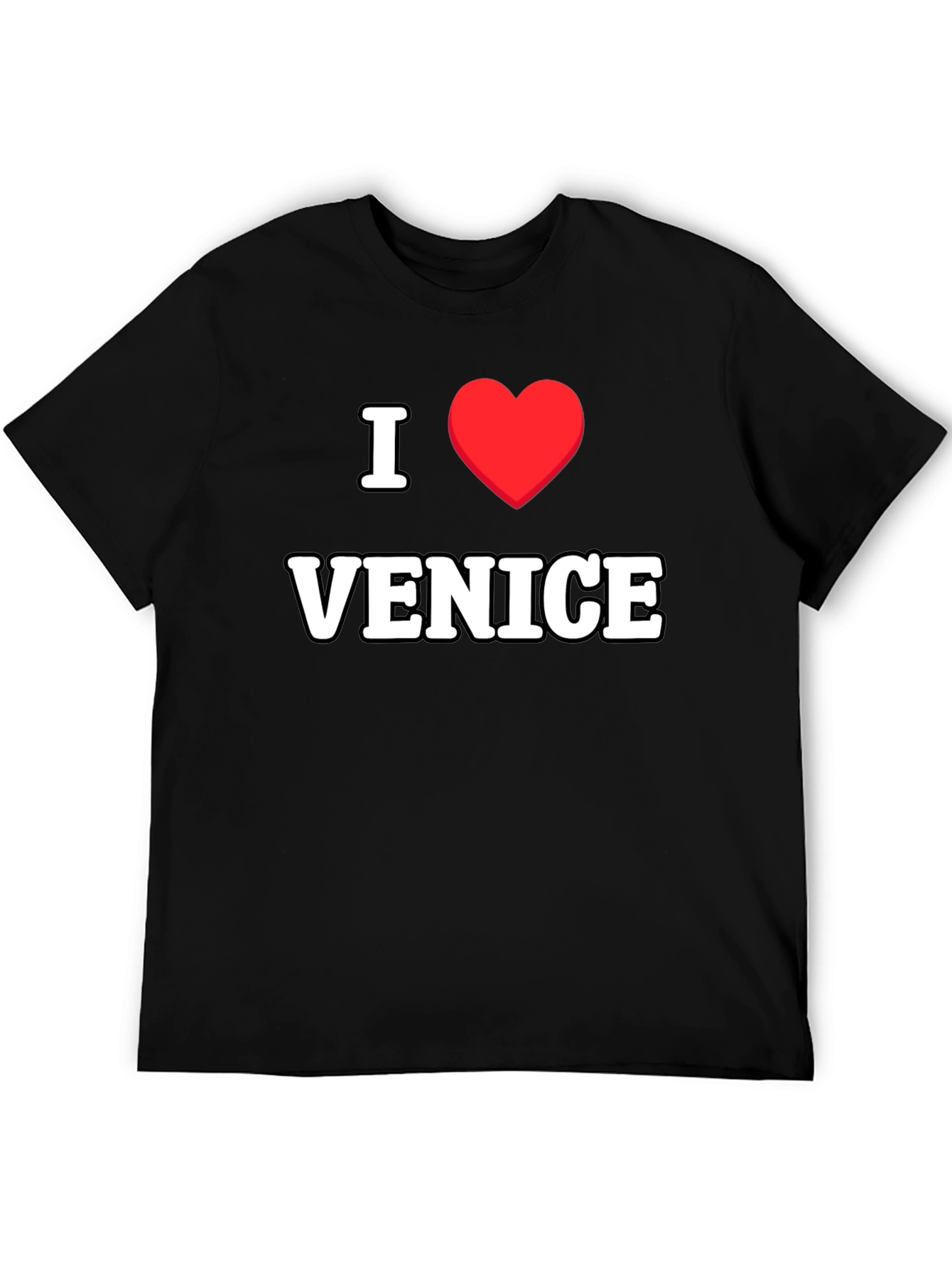 I Love Venice T-Shirt - Classic Black Tee
