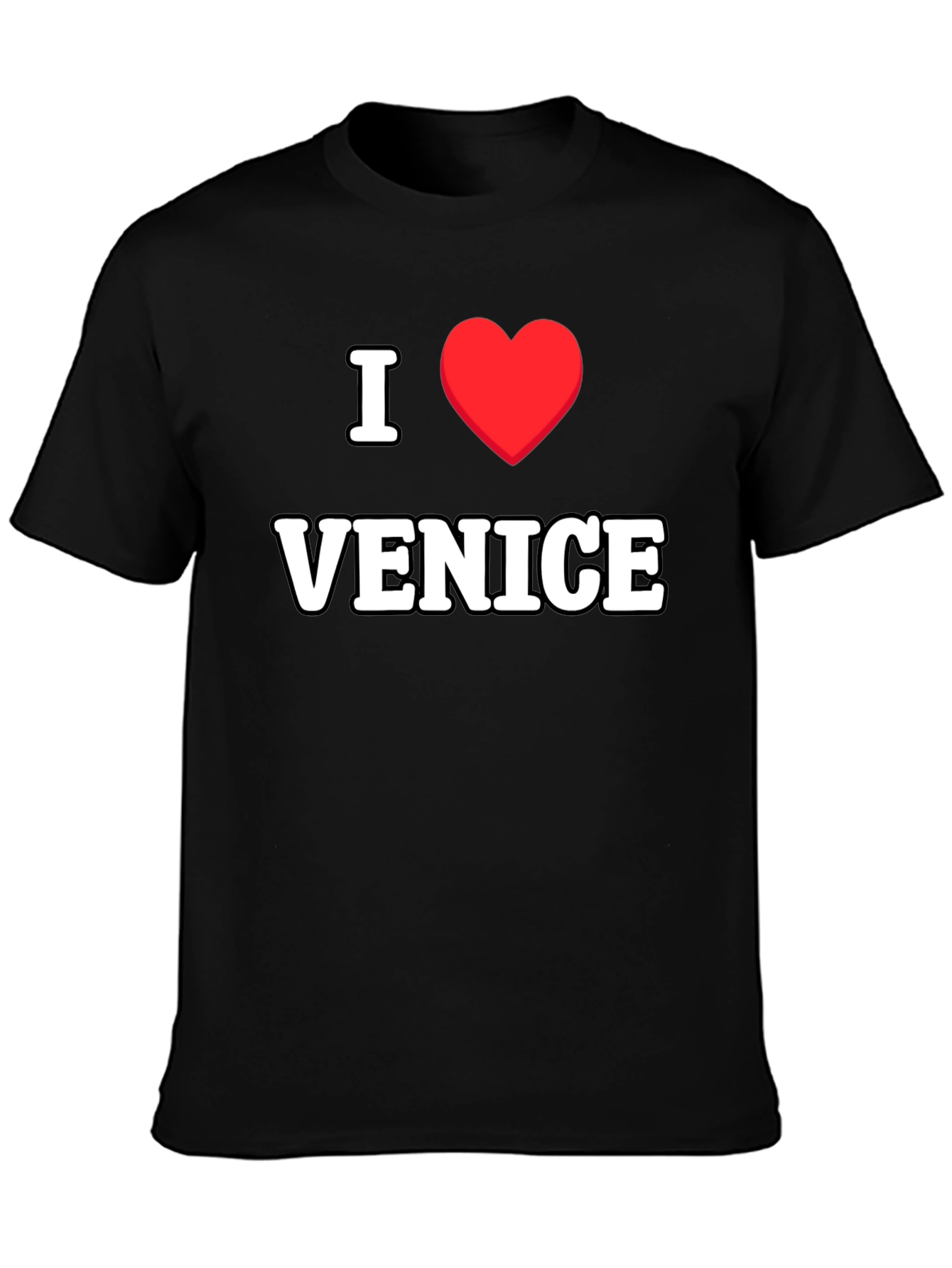 I Love Venice T-Shirt - Classic Black Tee