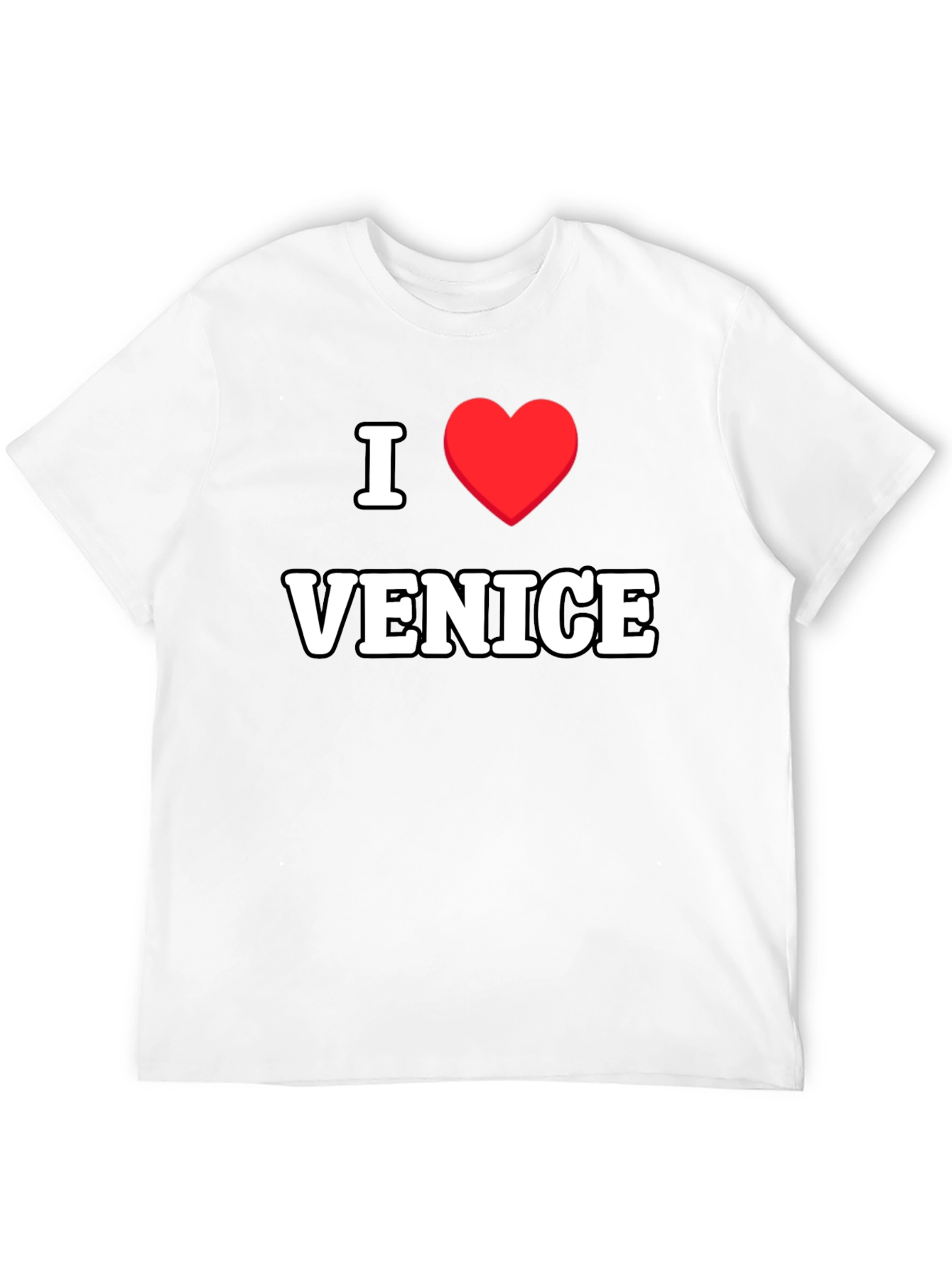 I Love Venice T-Shirt - Classic Black Tee