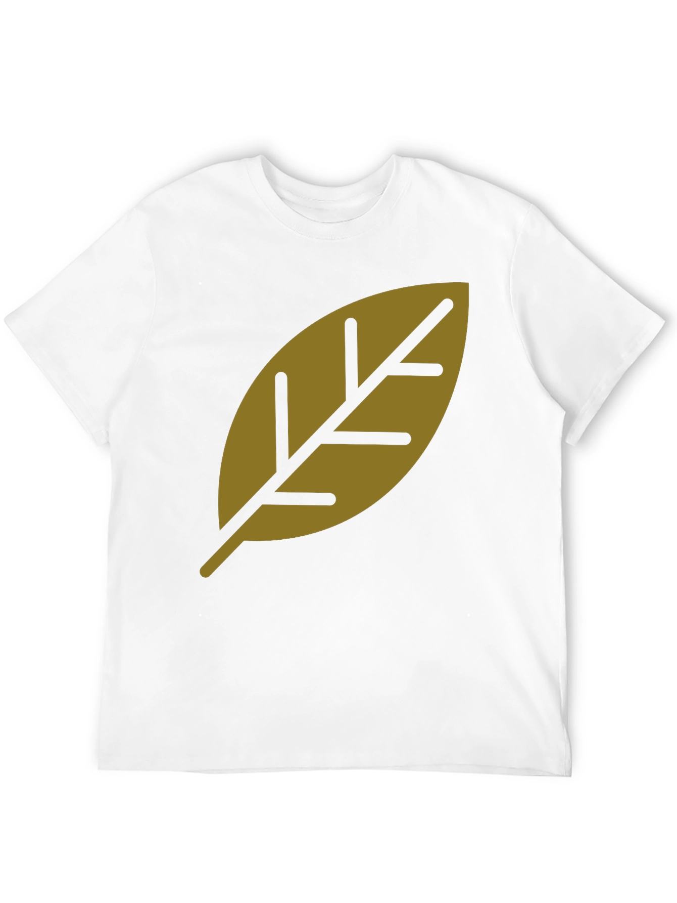 Leaf Graphic Print T-Shirt - Stylish Casual Tee