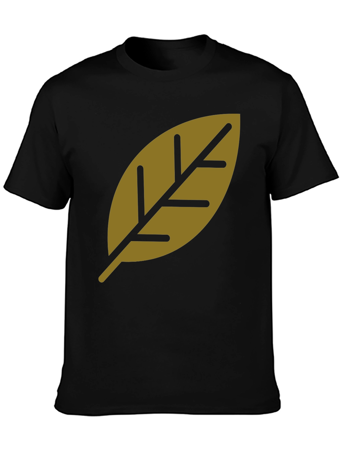 Leaf Graphic Print T-Shirt - Stylish Casual Tee