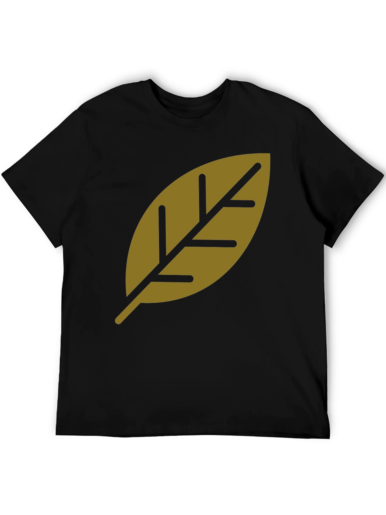 Leaf Graphic Print T-Shirt - Stylish Casual Tee