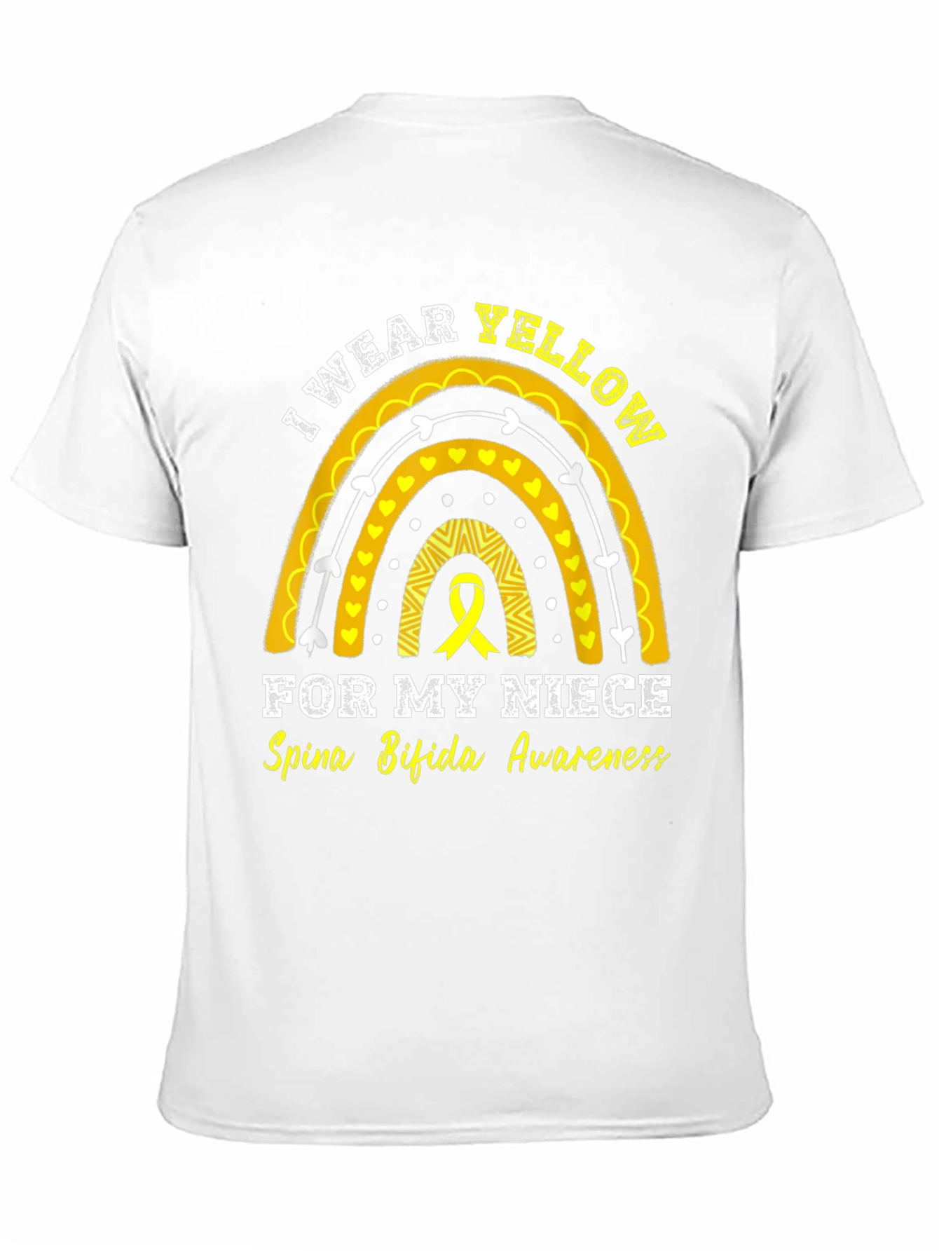 Spina Bifida Awareness Yellow Ribbon T-Shirt
