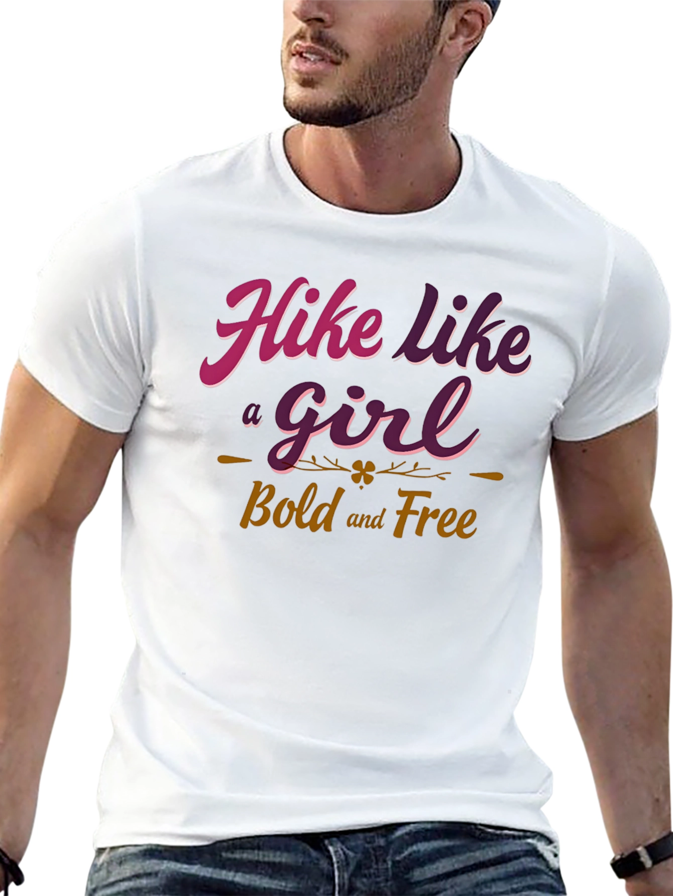 Hike Like a Girl T-Shirt - Bold and Free