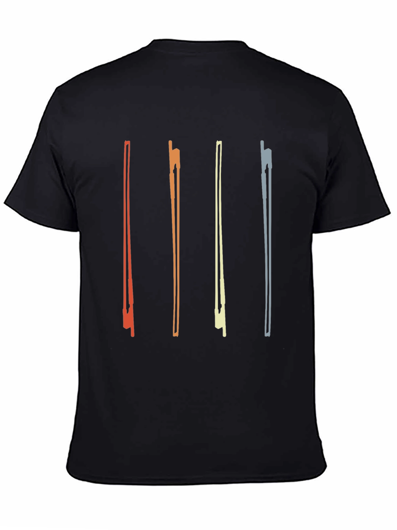 Retro Violin Bow Graphic T-Shirt