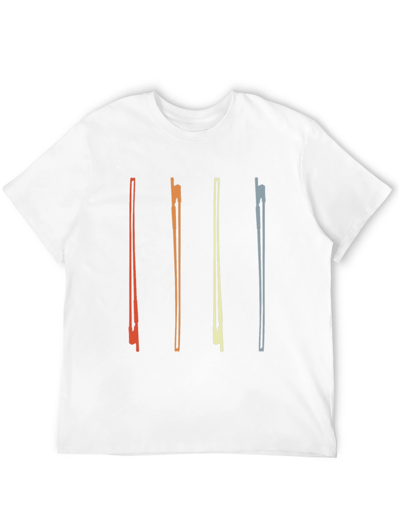 Retro Violin Bow Graphic T-Shirt