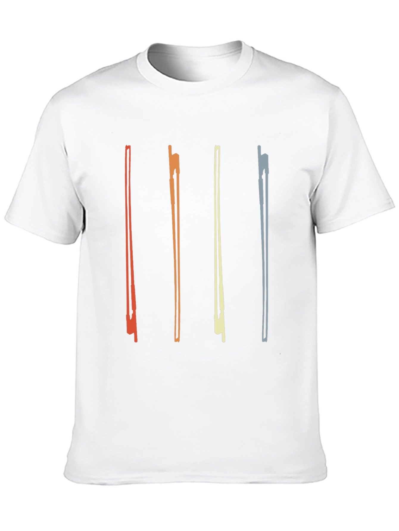 Retro Violin Bow Graphic T-Shirt