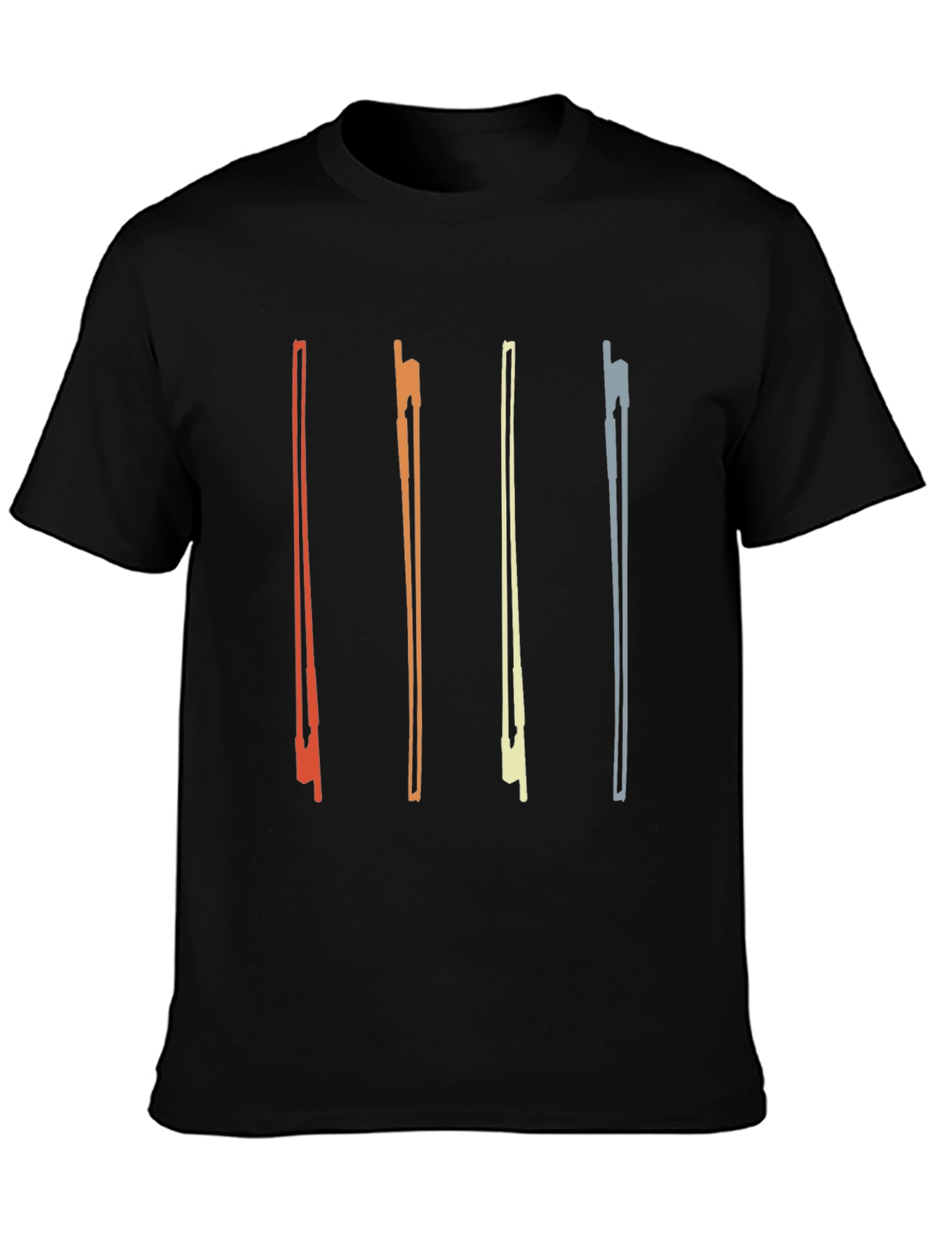 Retro Violin Bow Graphic T-Shirt