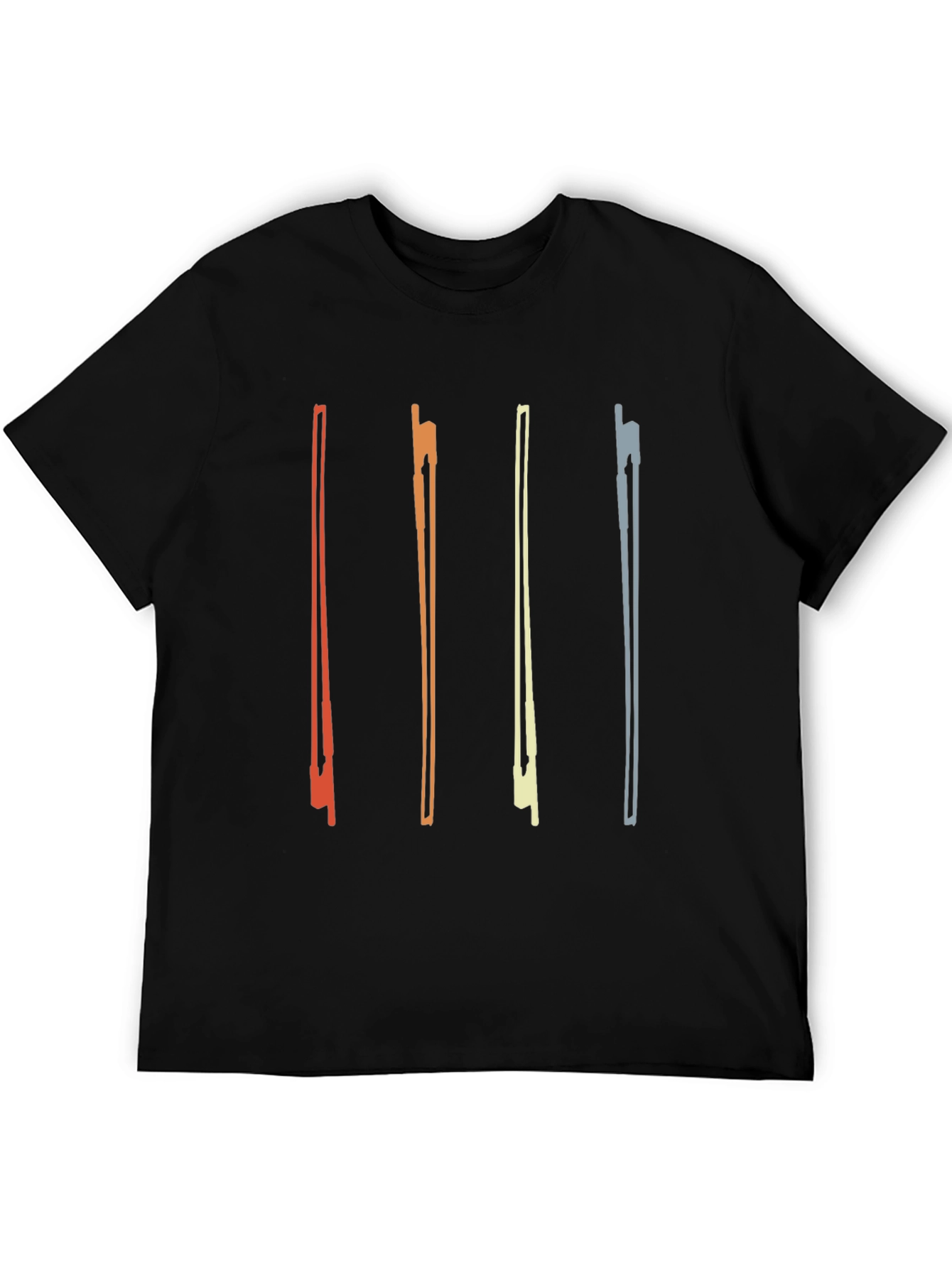 Retro Violin Bow Graphic T-Shirt
