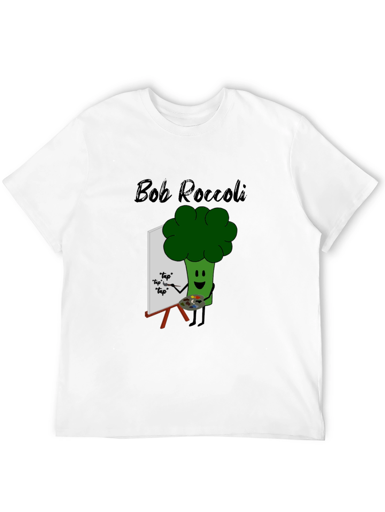 Bob Roccoli T-Shirt: Quirky Broccoli Artist Tee