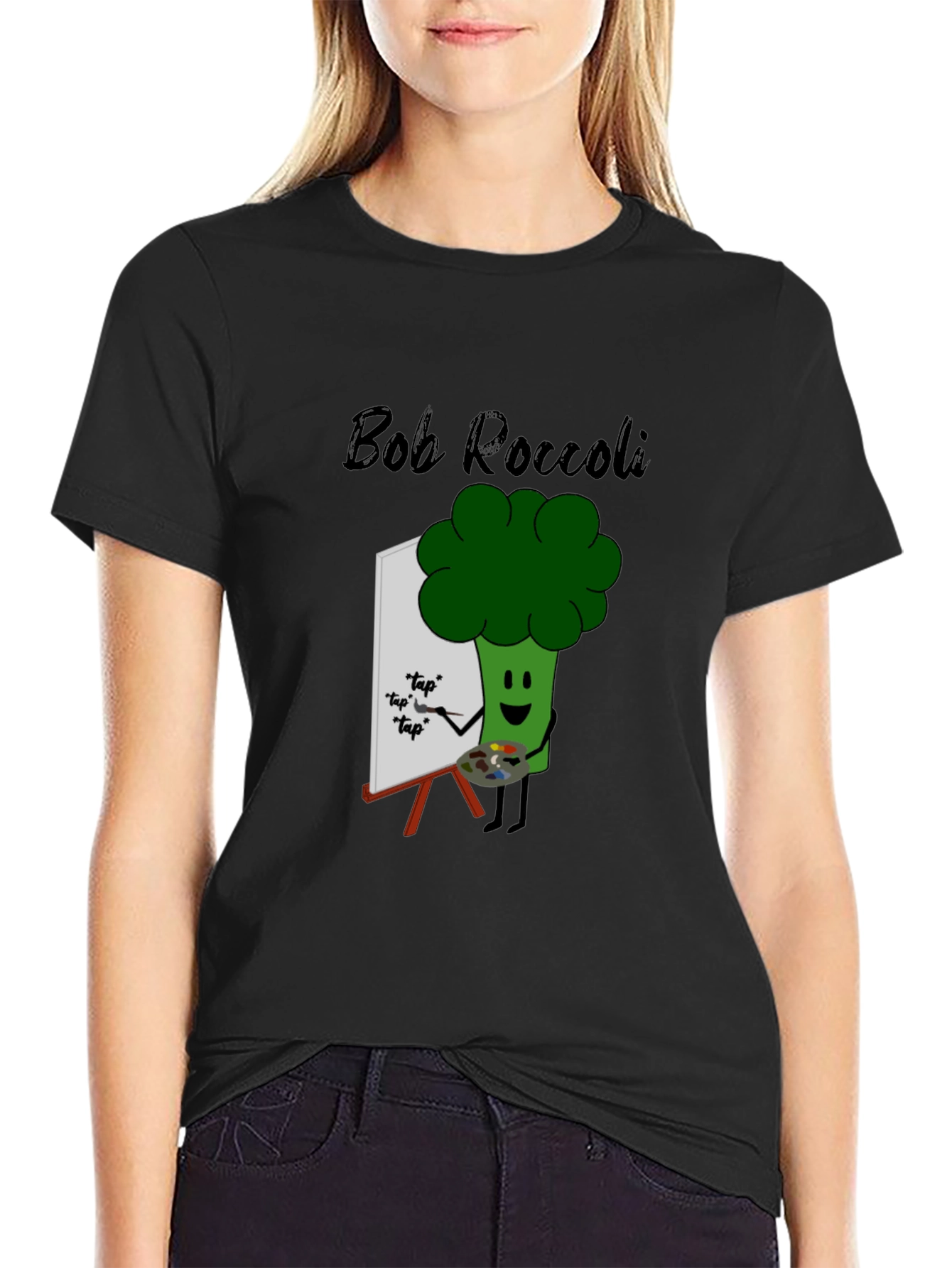 Bob Roccoli T-Shirt: Quirky Broccoli Artist Tee