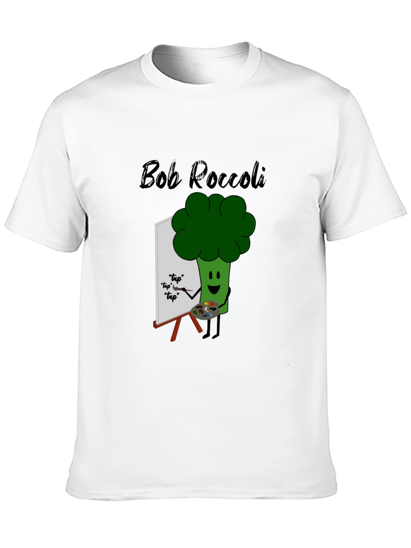 Bob Roccoli T-Shirt: Quirky Broccoli Artist Tee