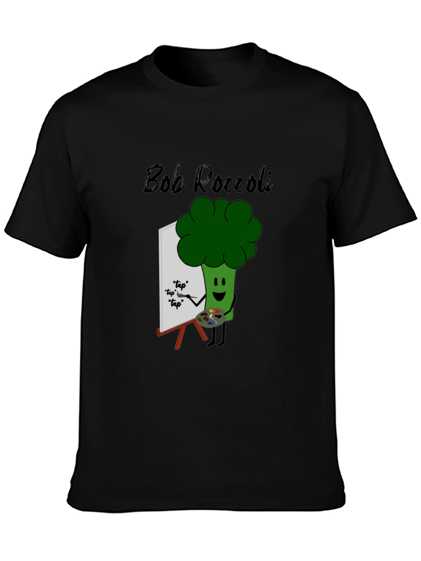 Bob Roccoli T-Shirt: Quirky Broccoli Artist Tee