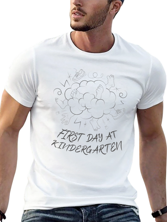 First Day at Kindergarten Black T-Shirt