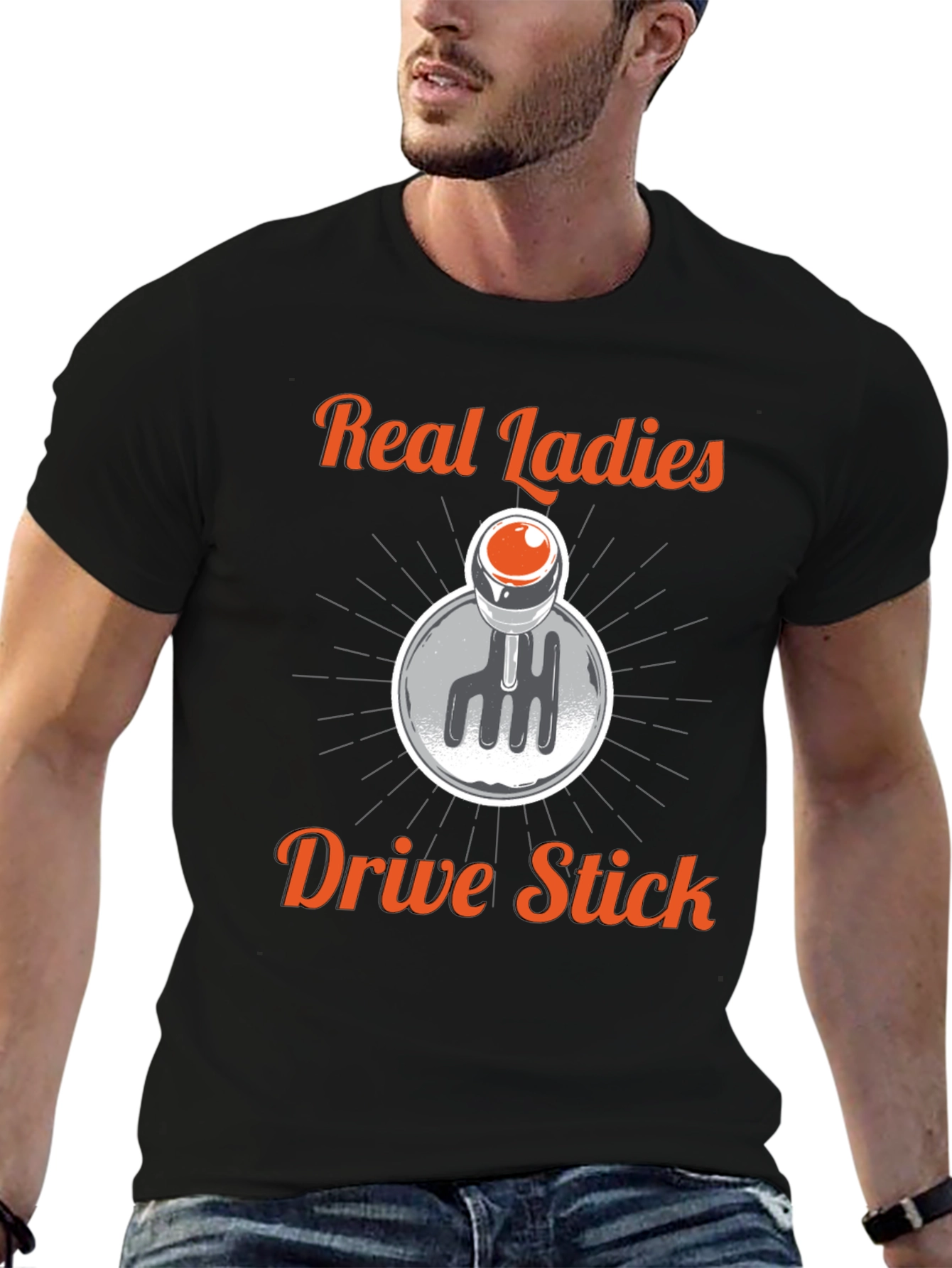 Real Ladies Drive Stick T-Shirt - Manual Transmission Tee