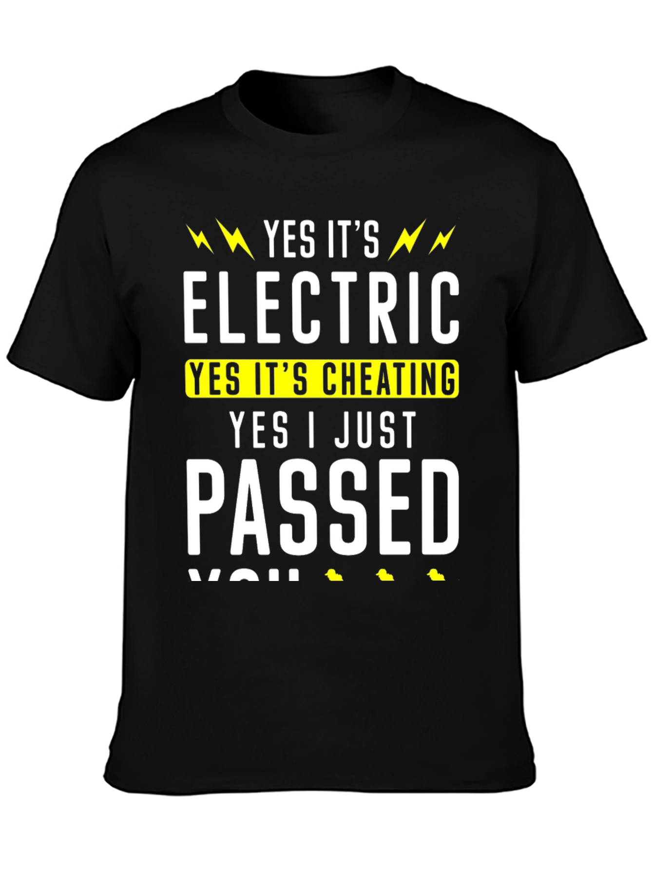 Electric Bike Cheating Funny T-Shirt
