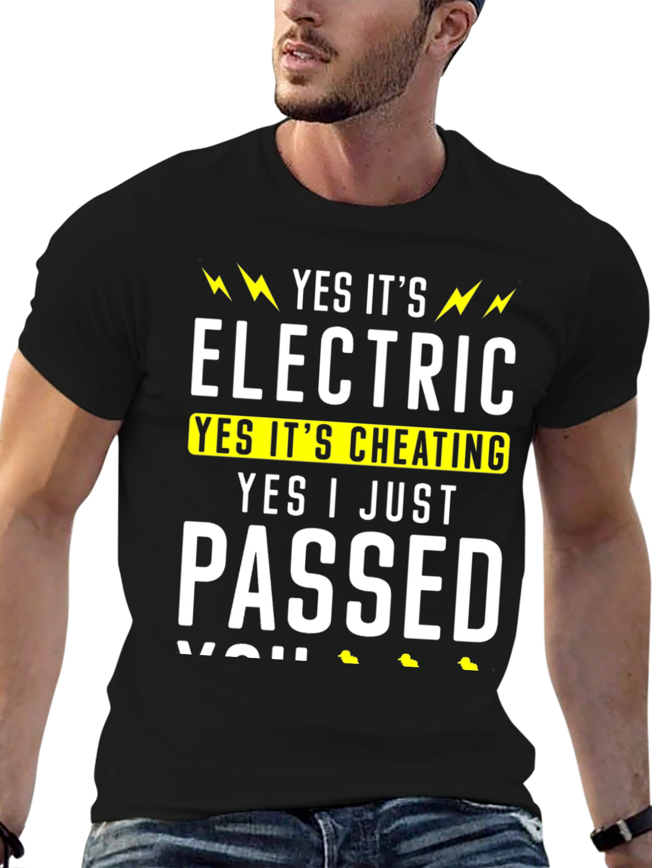 Electric Bike Cheating Funny T-Shirt