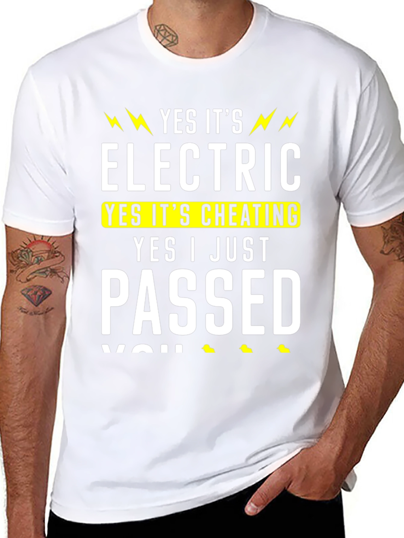 Electric Bike Cheating Funny T-Shirt