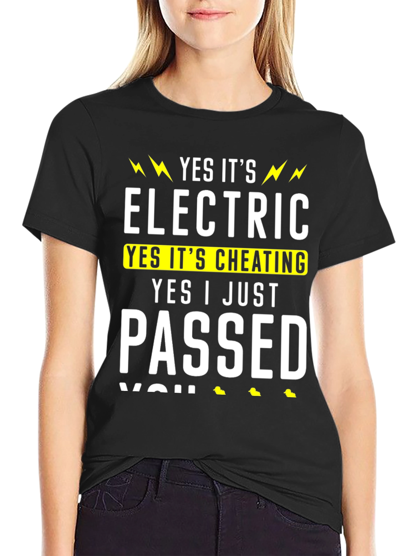 Electric Bike Cheating Funny T-Shirt