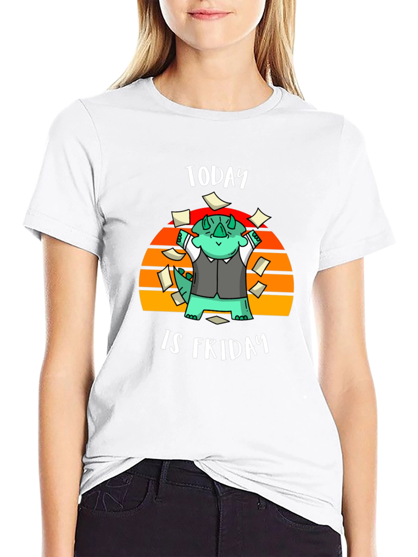 Today is Friday T-Shirt - Dinosaur Celebration!