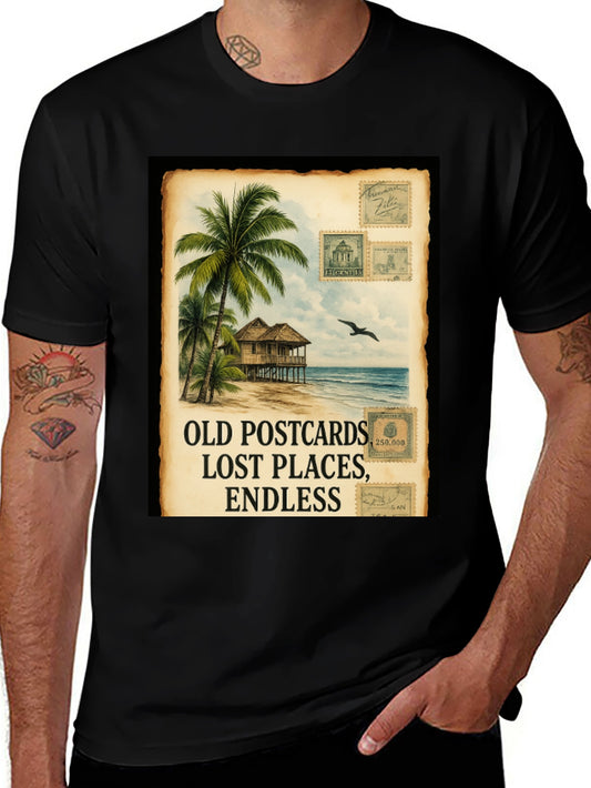Island Getaway Black Graphic Tee