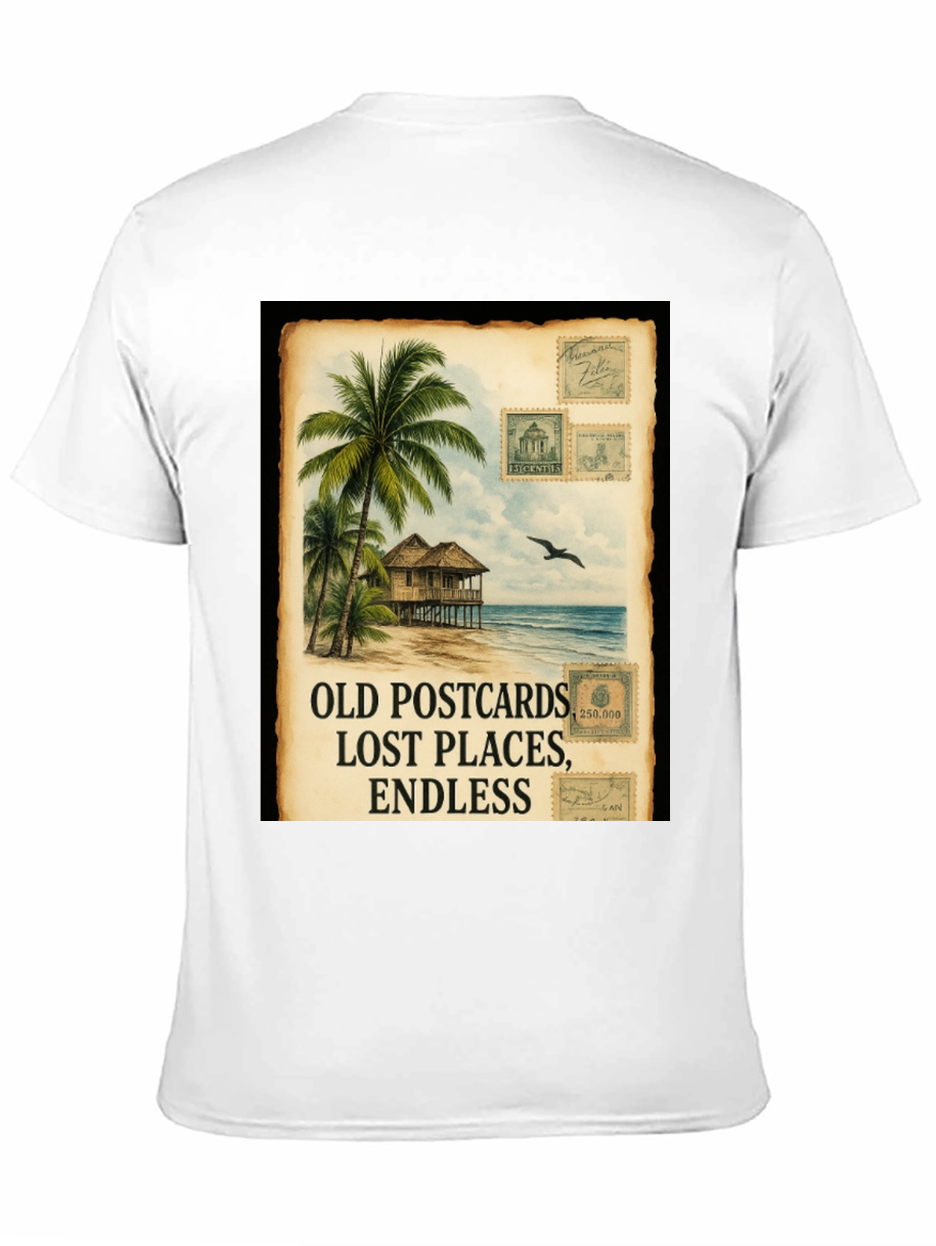 Island Getaway Black Graphic Tee