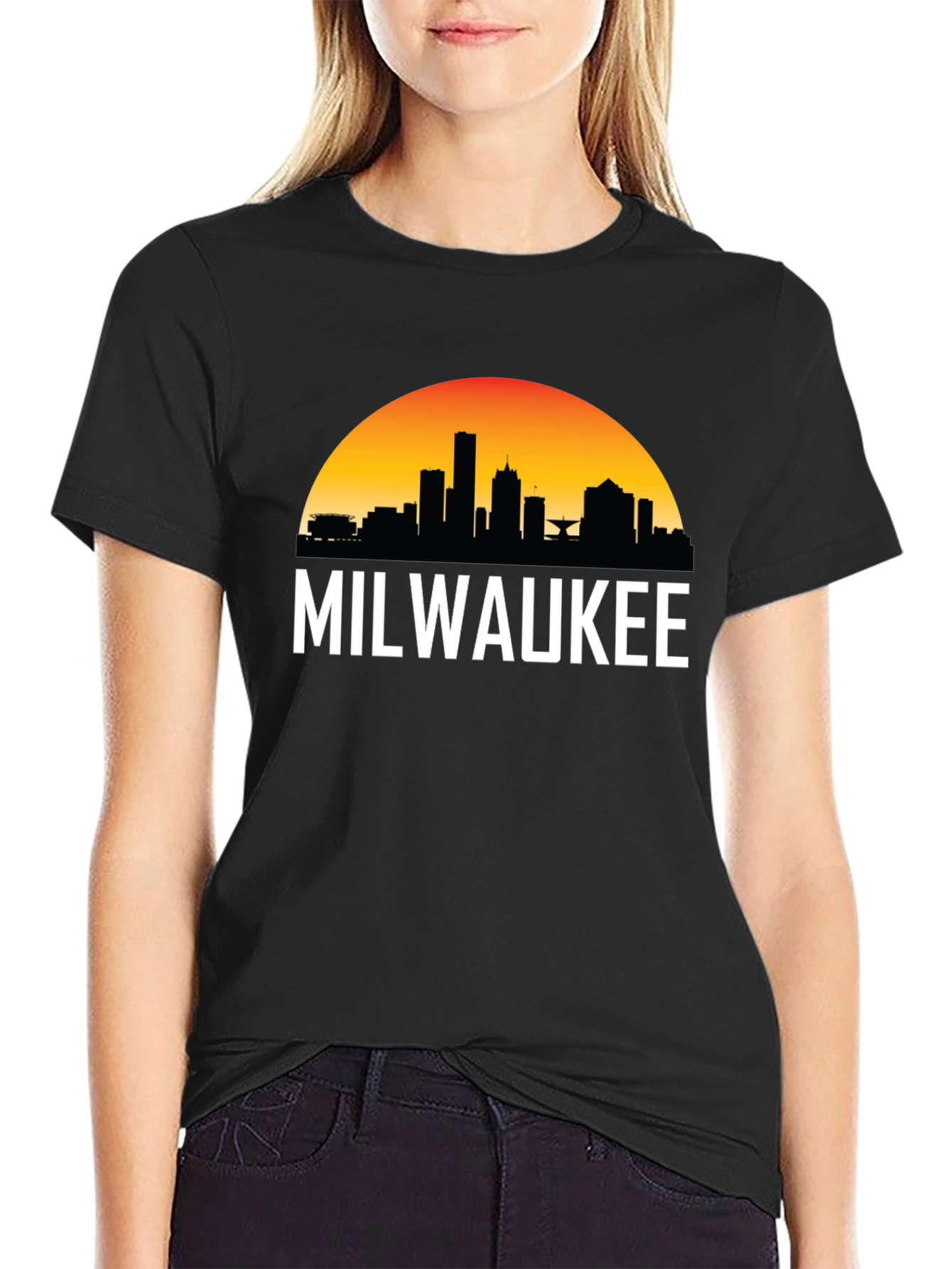 Milwaukee Skyline Graphic T-Shirt