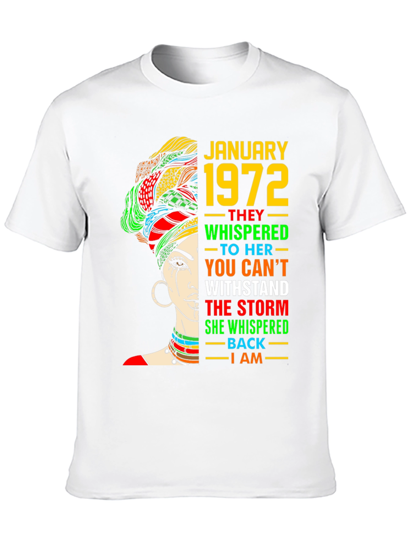 January 1972 Black Woman T-Shirt