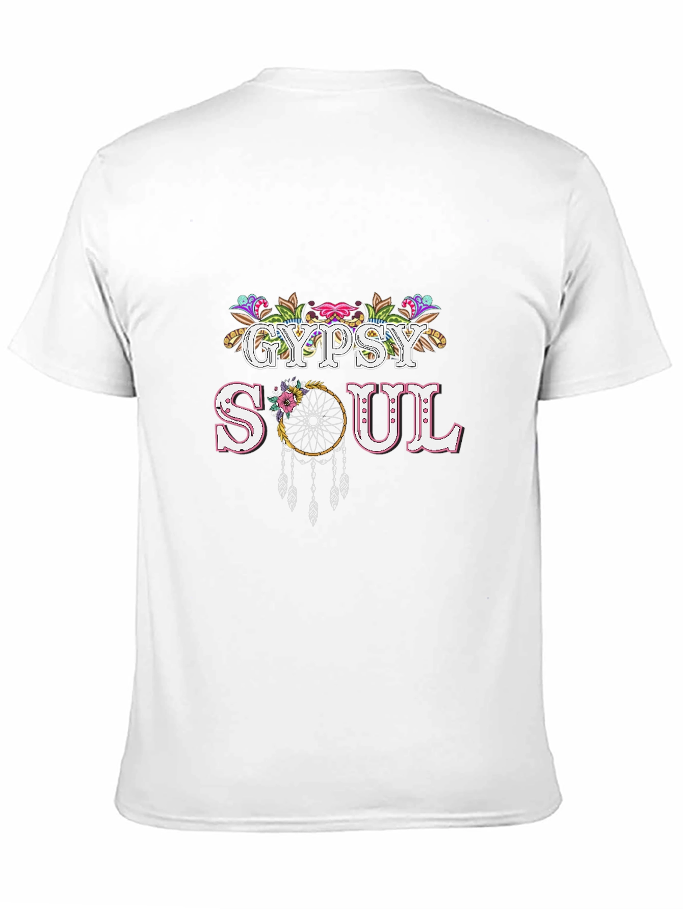 Gypsy Soul Graphic T-Shirt - Bohemian Dreamcatcher Design