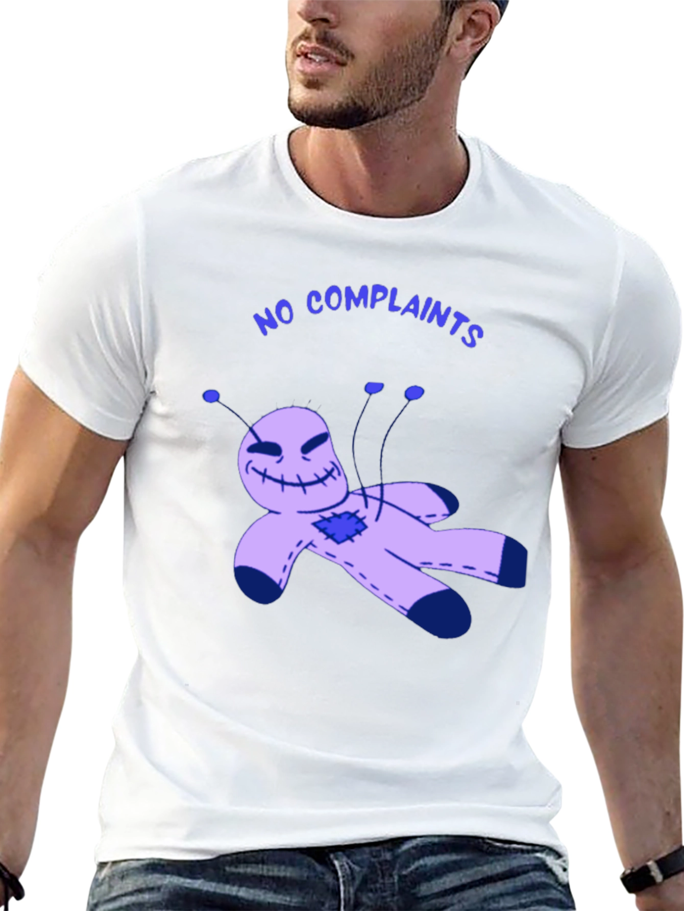 No Complaints Voodoo Doll Black T-Shirt