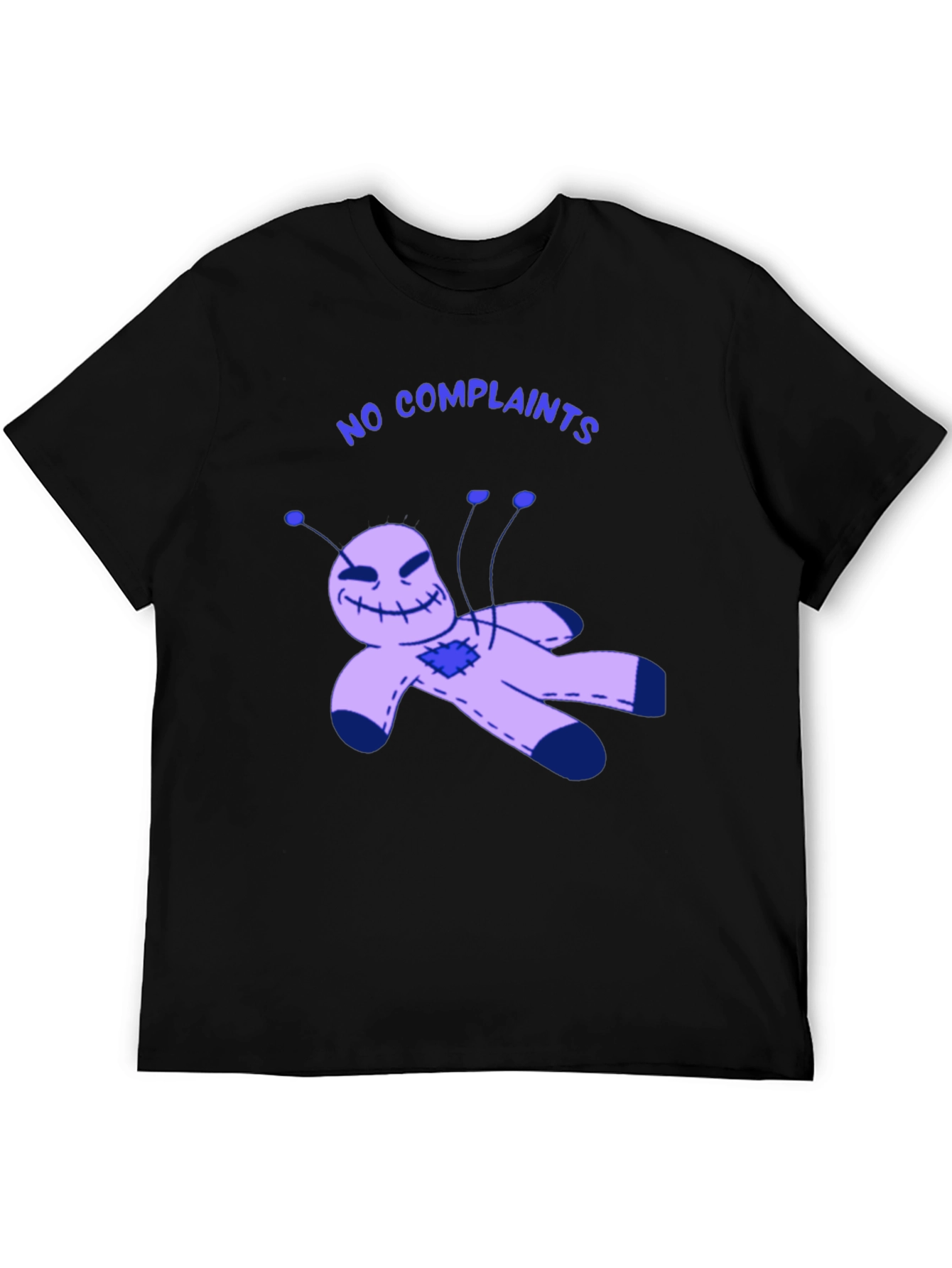 No Complaints Voodoo Doll Black T-Shirt