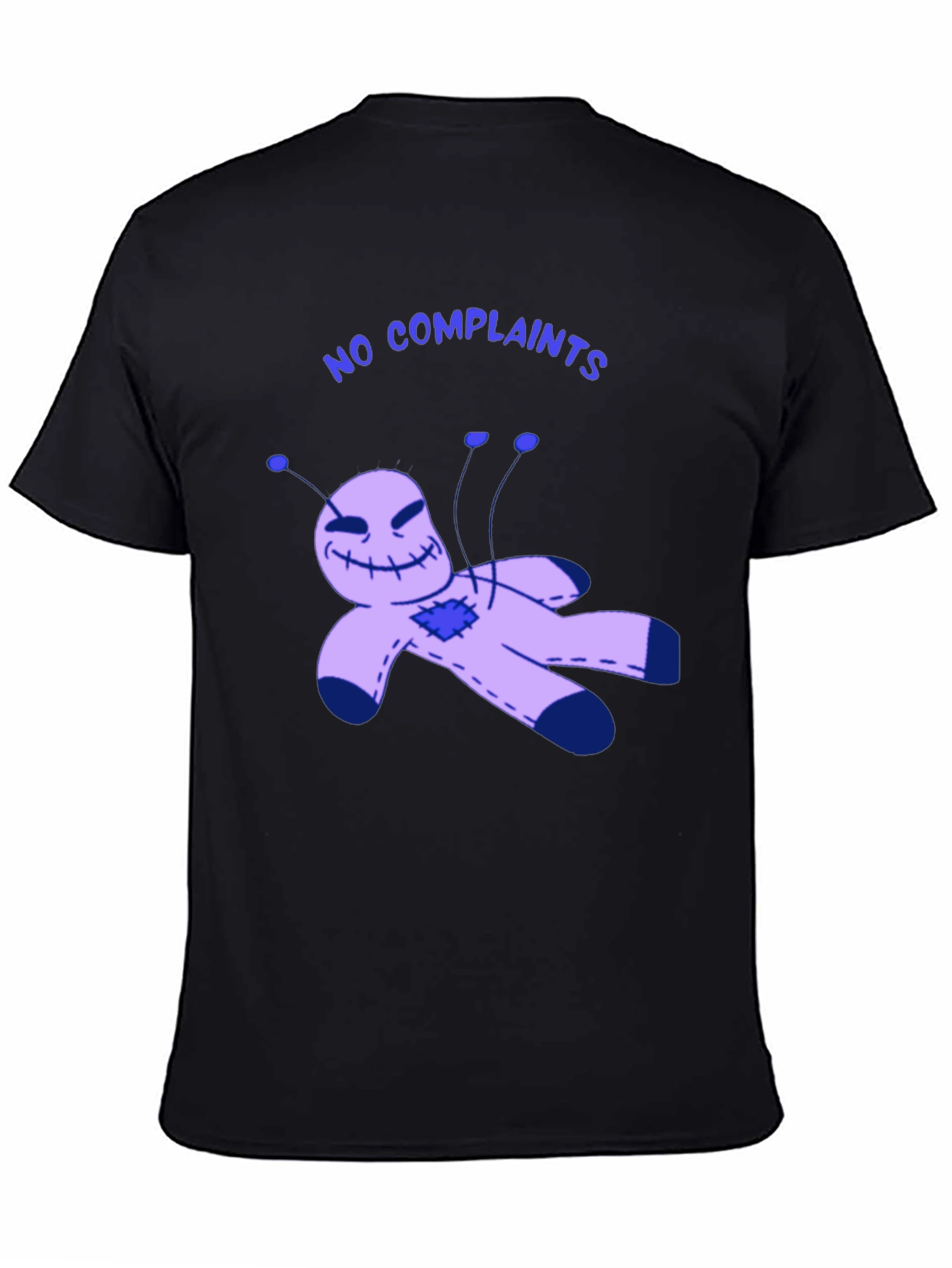 No Complaints Voodoo Doll Black T-Shirt