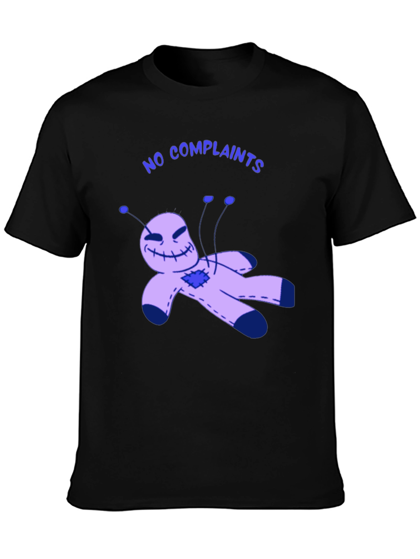 No Complaints Voodoo Doll Black T-Shirt