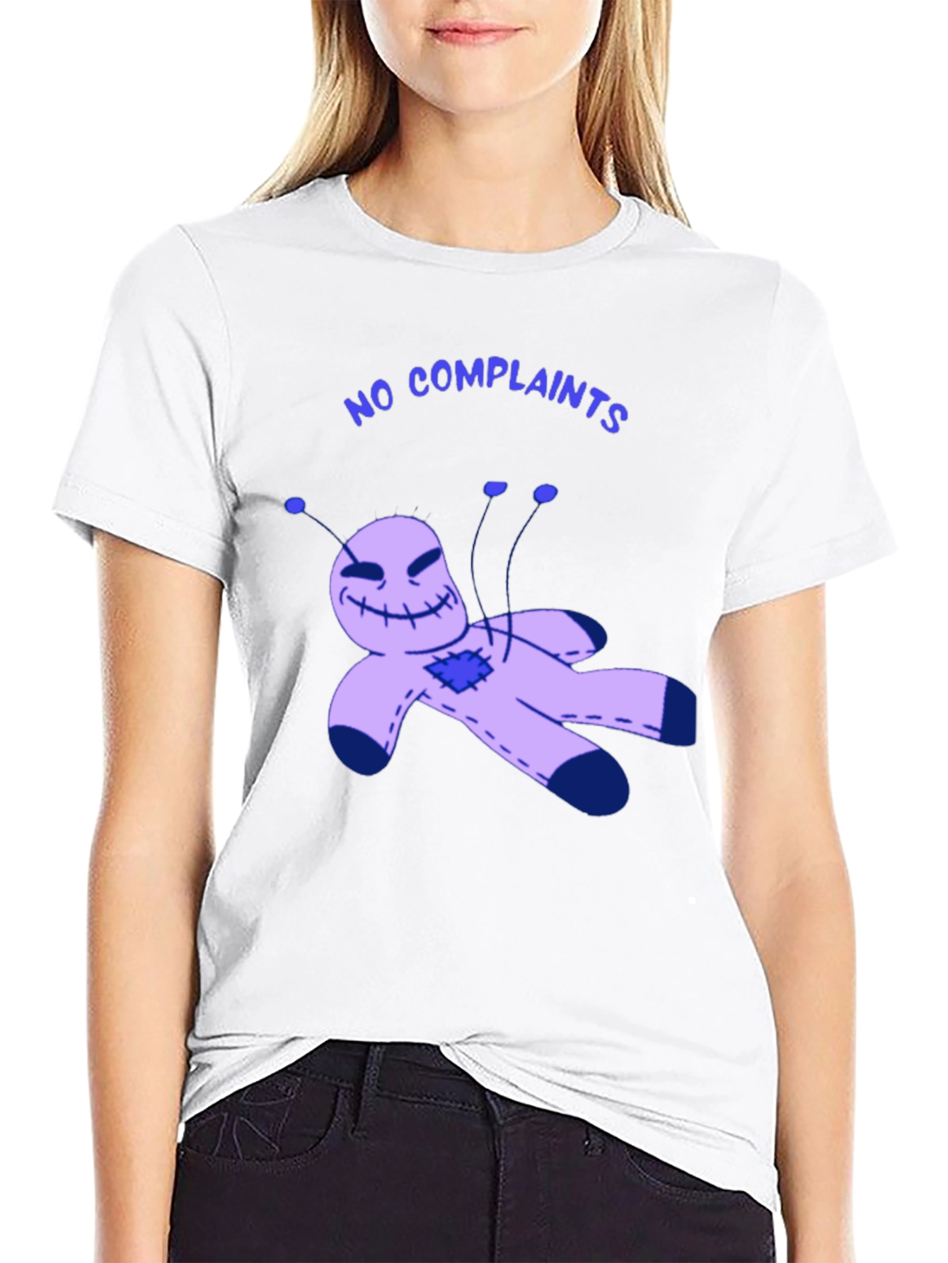 No Complaints Voodoo Doll Black T-Shirt