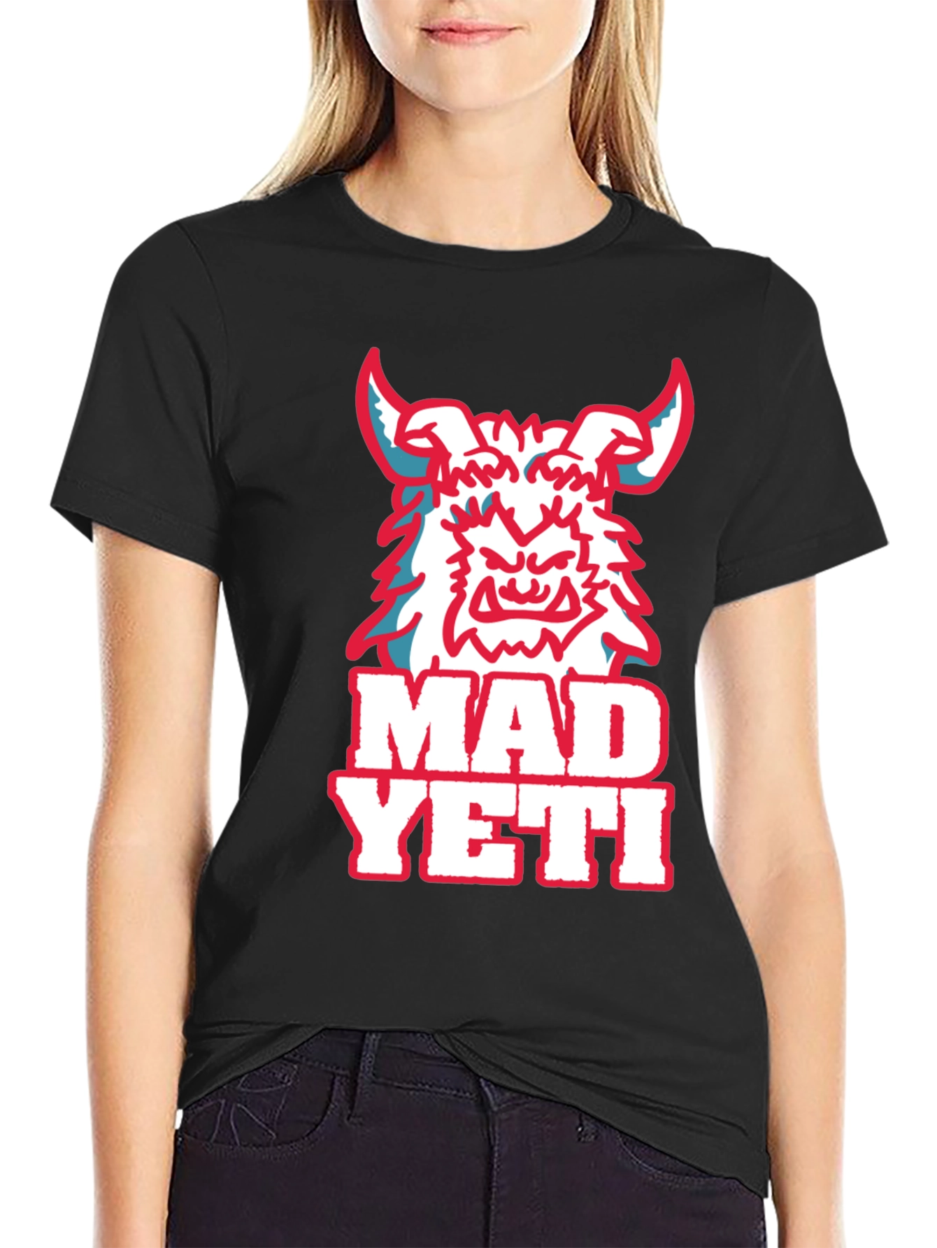 Mad Yeti Graphic Tee - Black Cotton T-Shirt
