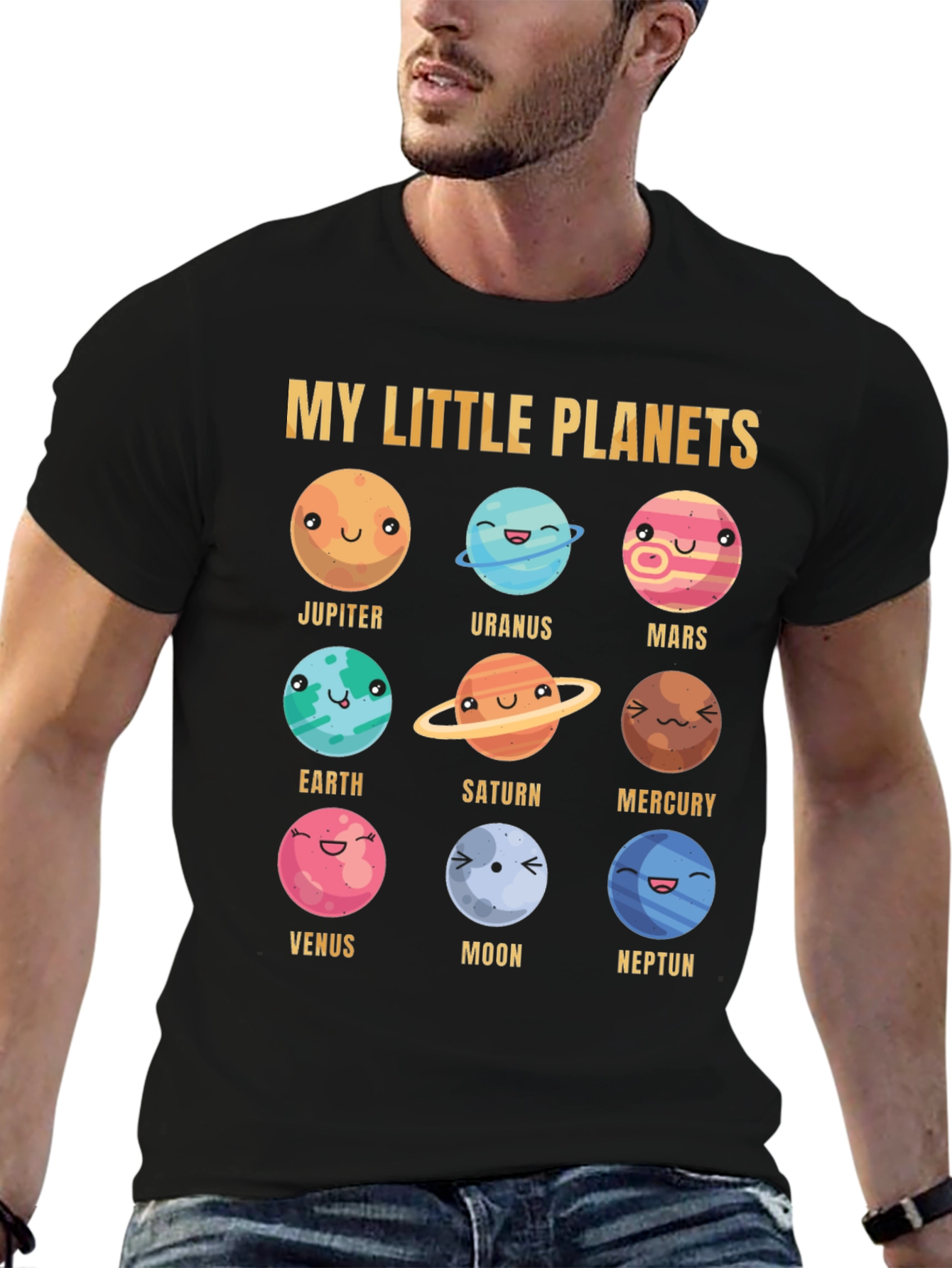 My Little Planets T-Shirt - Space Solar System Design
